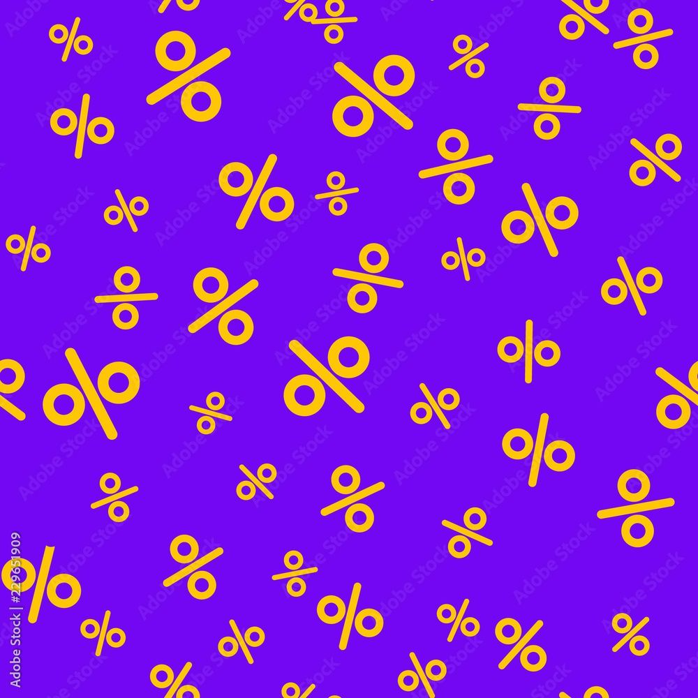 1000x1000 Percent seamless sale background. Discount black friday business pattern promotion wallpaper Stock Vector