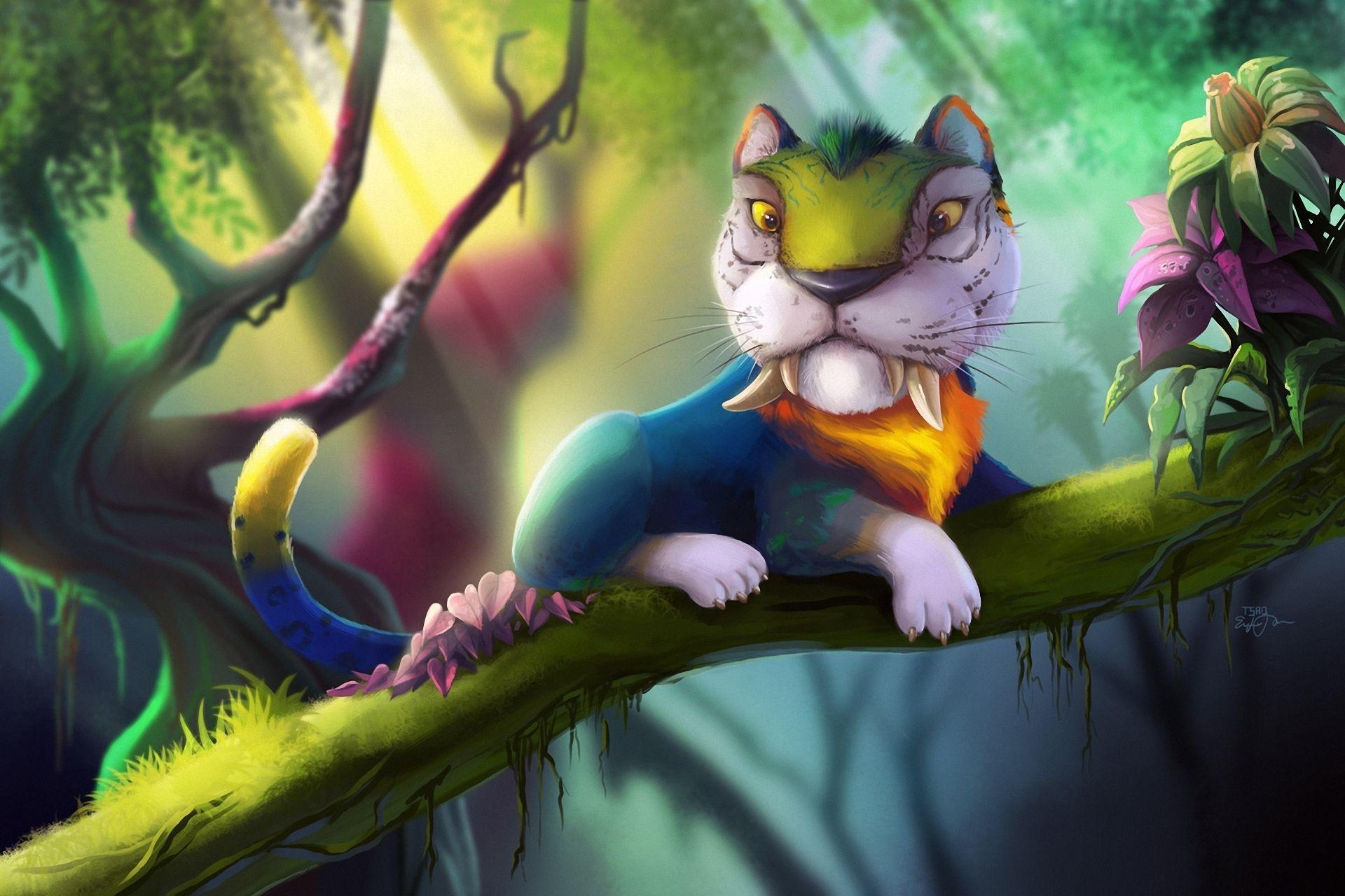 1920x1280 the croods tiger.. Tigers The Croods Branches Fantasy Cartoons