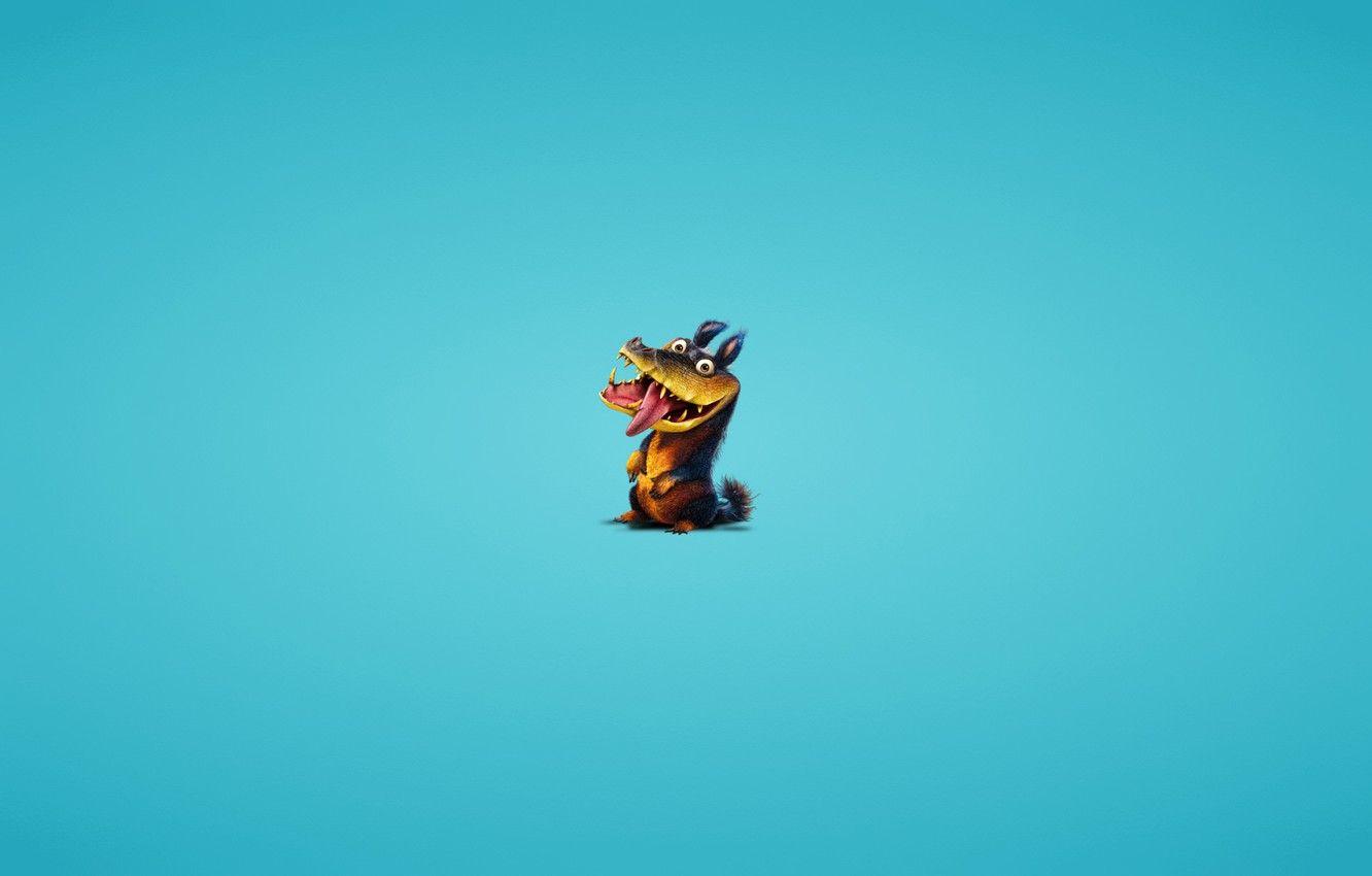 1332x850 Wallpaper crocodile, blue background, crocodile, toothy