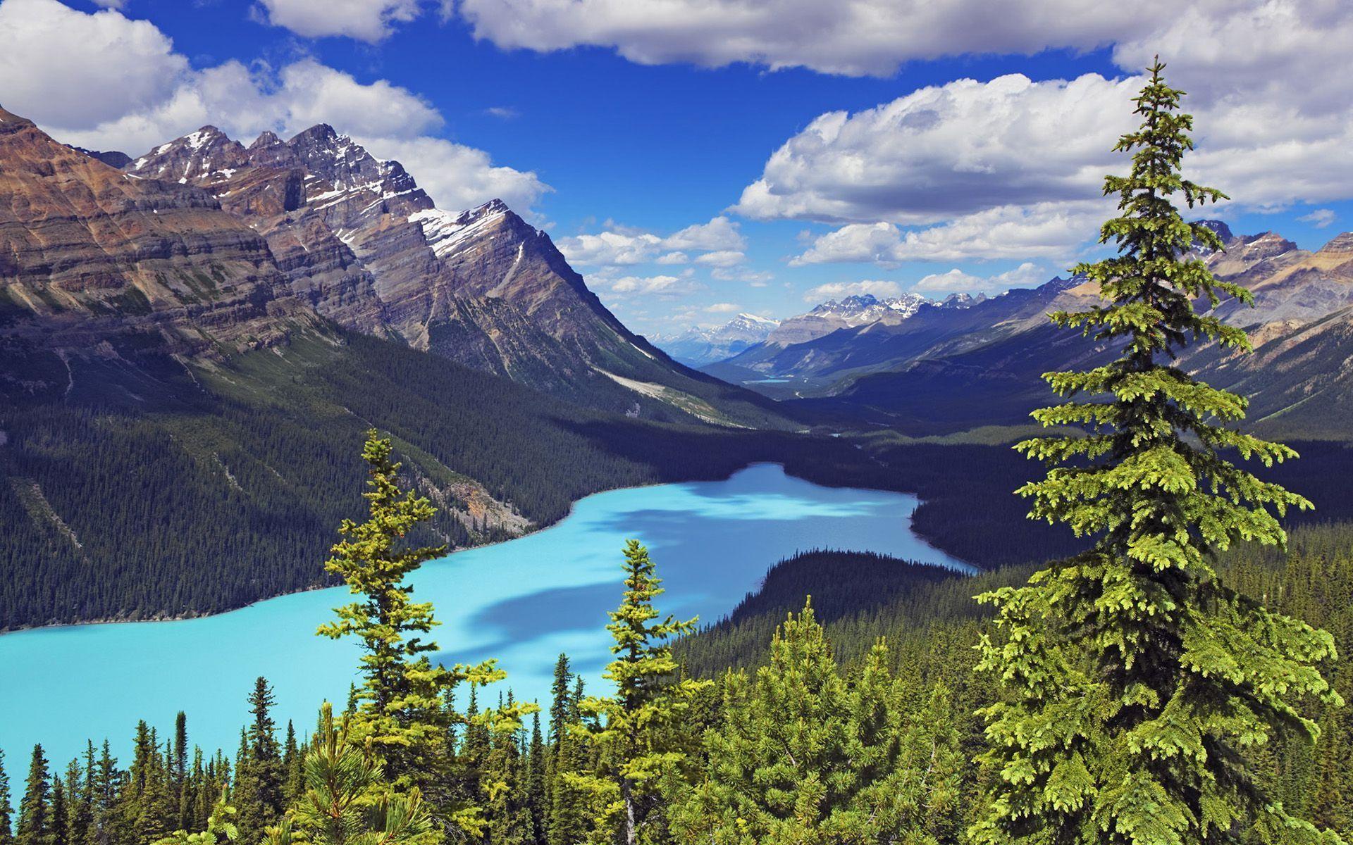 1920x1200 Banff National Park Canada Moraine Lake Landscape Blue Lake Crude