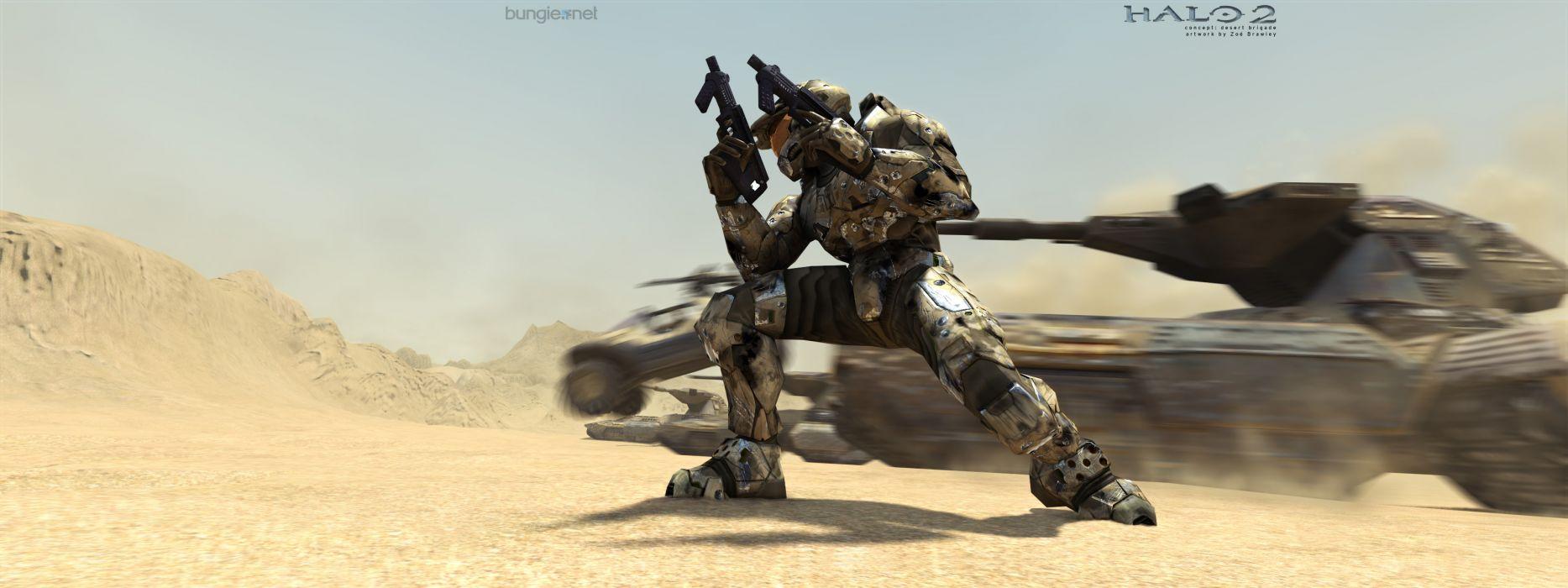 1867x700 Multi Monitor Dual Screen halo weapons tanks warriors wallpaper