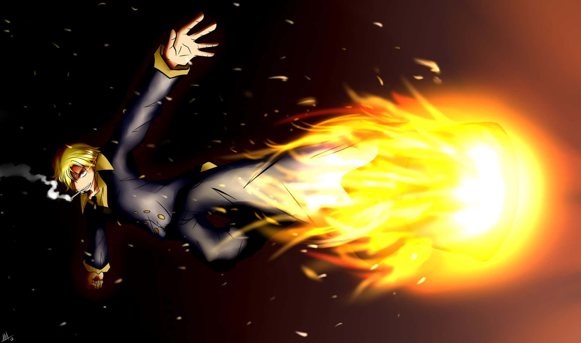 1920x1136 Download Untamed and Powerful: Sanji 4K Wallpaper