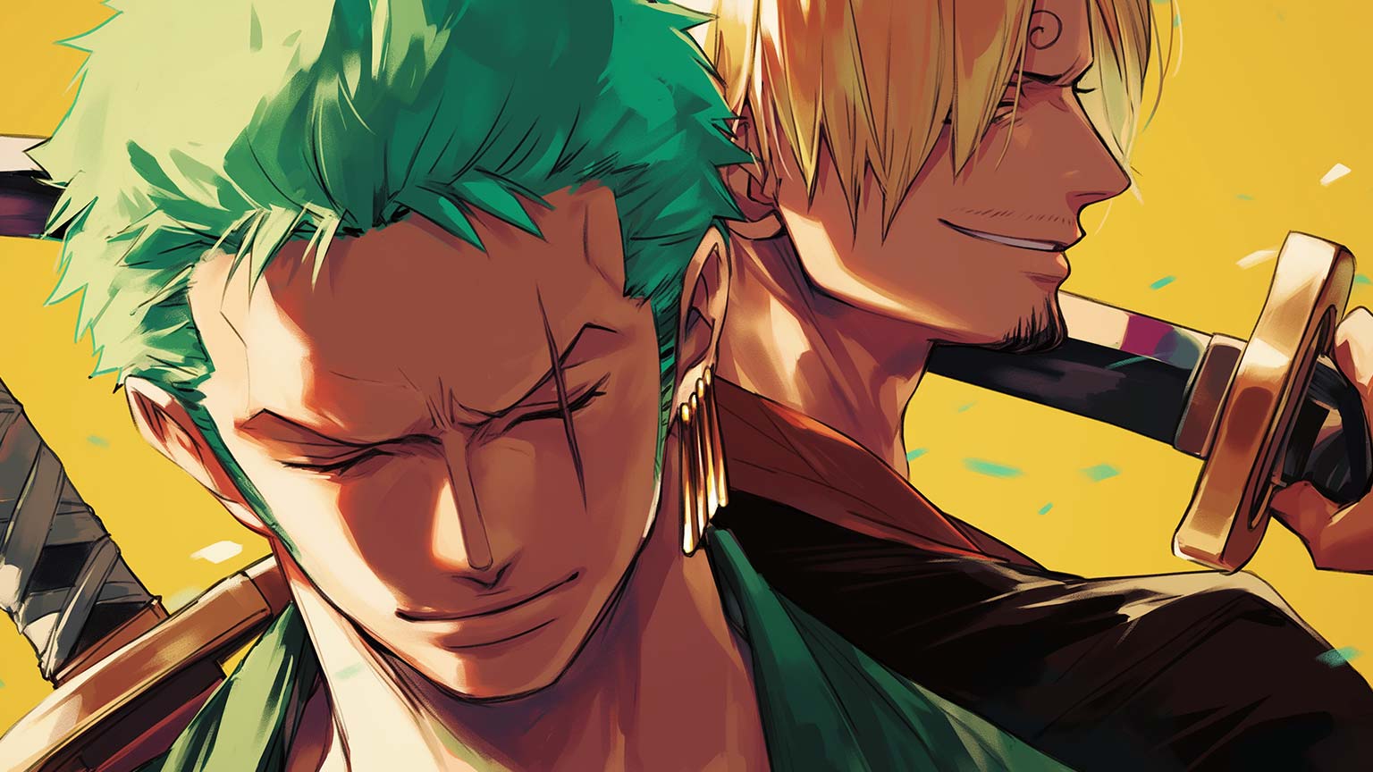 1536x864 Sanji and Zoro Wallpaper, HD Sanji and Zoro Background on WallpaperBat
