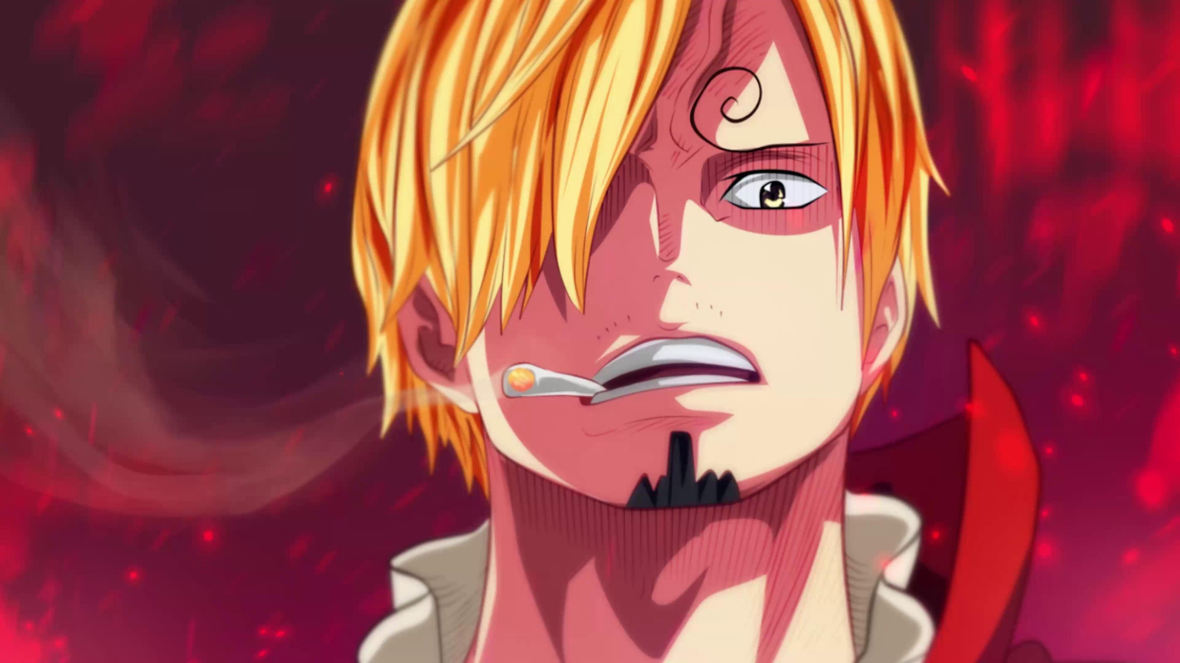 3840x2160 Sanji Deskk Wallpaper