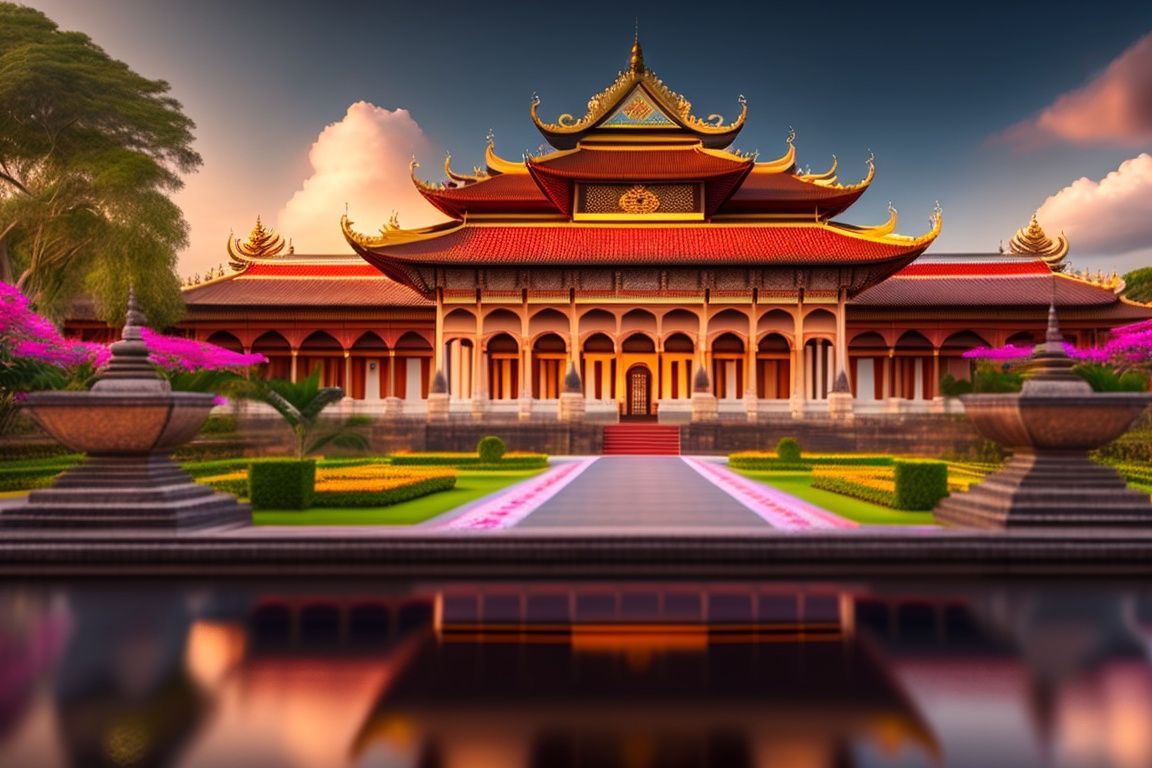 1152x768 Lexica royal palace of Majapahit, Indonesia, java architecture like the Yogyakarta palace, very details, hd, 8 k