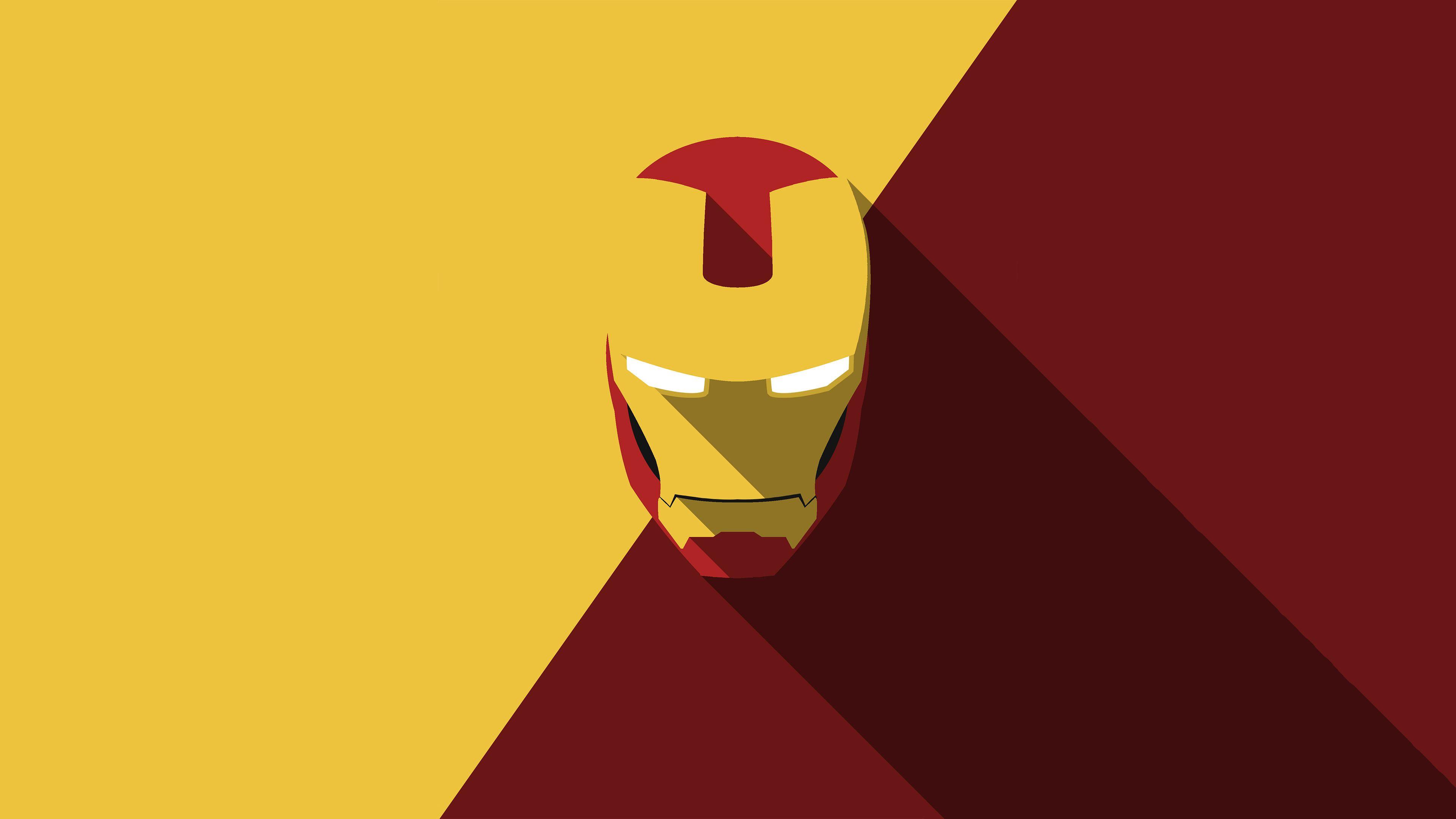 3840x2160 Minimalist Iron Man Wallpaper