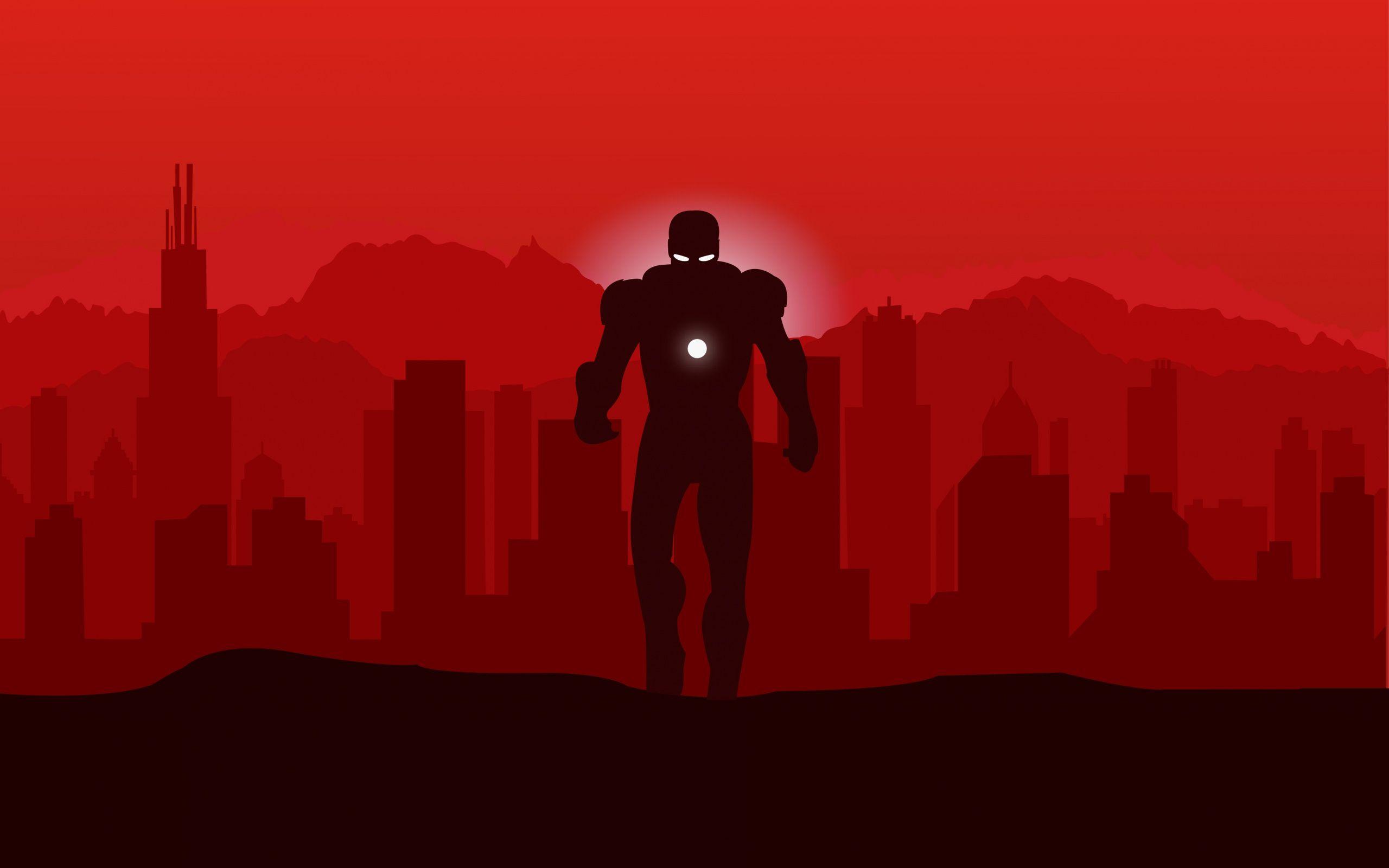 2560x1600 Download Marvel Heroes, Iron man, superhero, minimalist wallpaper
