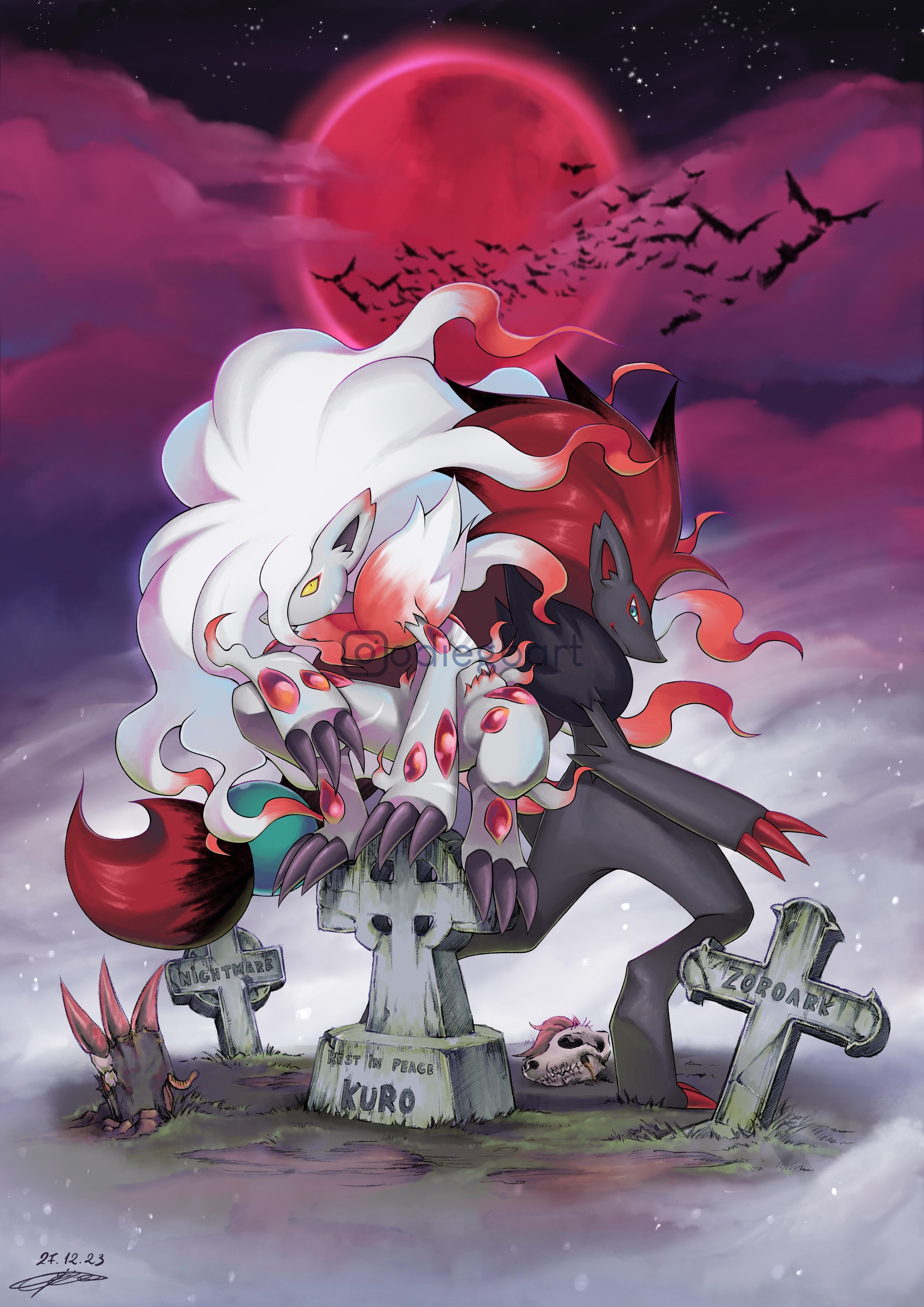 4092x5787 Comm Hisuian Zoroark & Zoroark