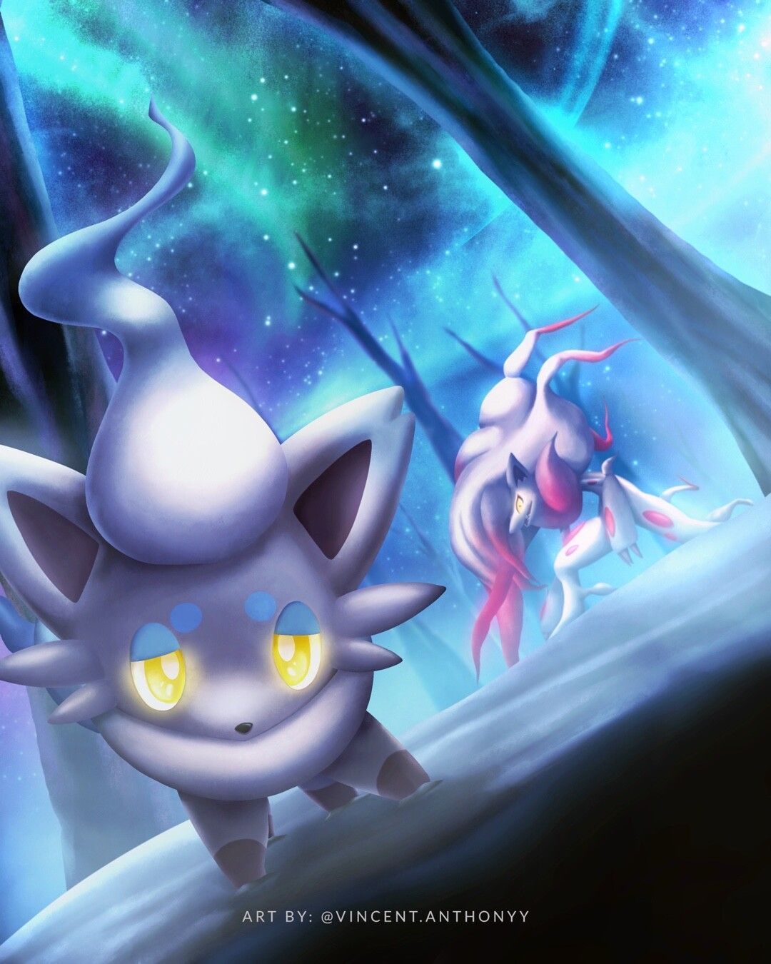 1080x1350 Vincent Anthony Zorua and Hisuian Zoroark