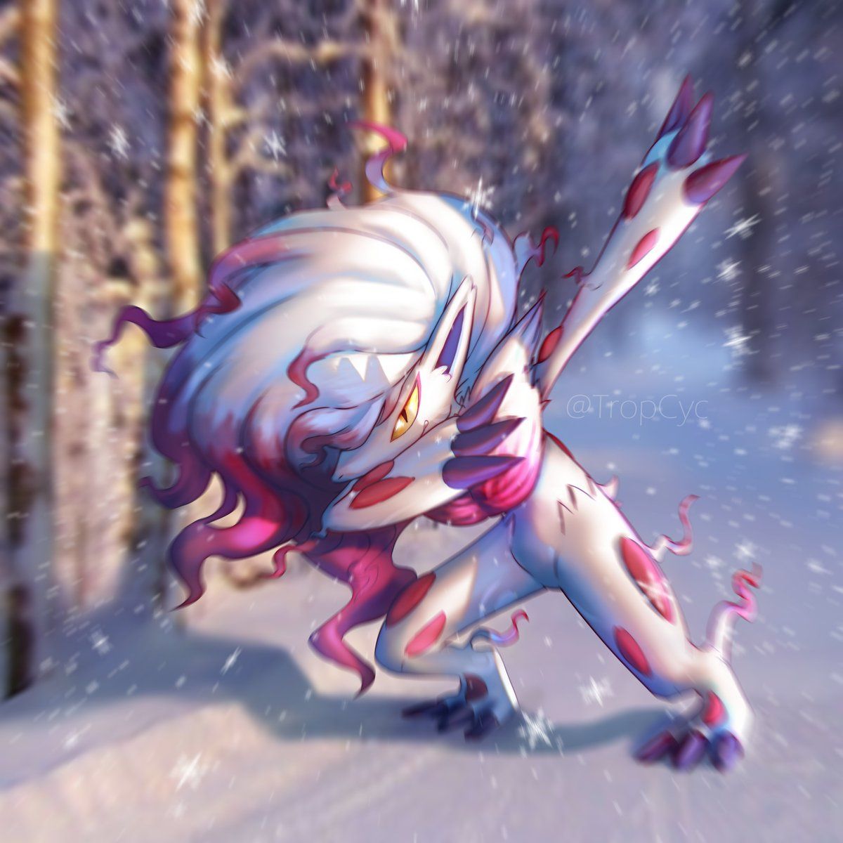 1200x1200 Hisuian Zoroark dabbing on the haterz❄️❄️ #art #ArtistOnTwitter #pokemon #HisuianZoroark #Zoroark #hisuianZorua #FANART