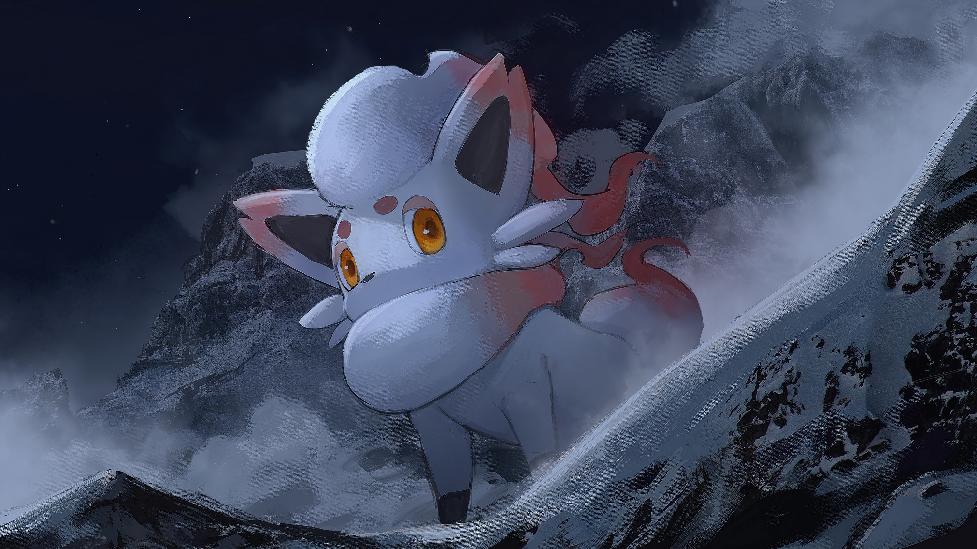 3840x2160 Hisuian Zorua Pokemon Legends Arceus Wallpaper iPhone Phone 4K f