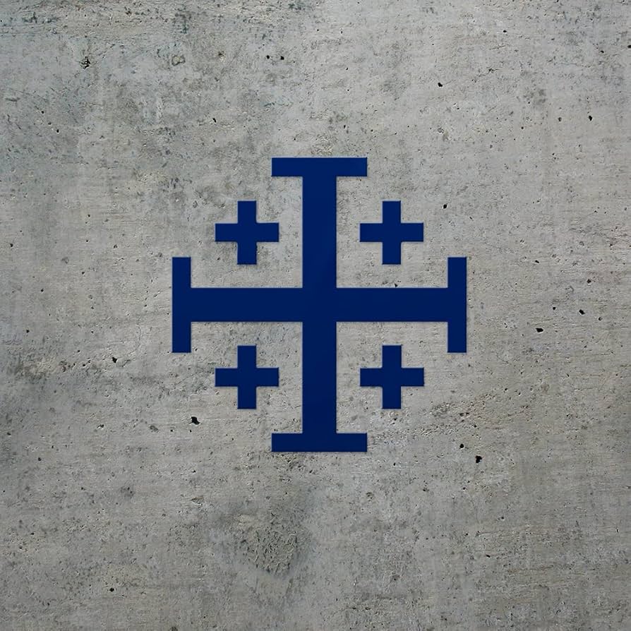 894x894 Amazon.com Decal Stickers of Jerusalem Cross (Navy Blue) Premium Waterproof Vinyl Decal Stickers for Laptop Phone Accessory Helmet Car Window Mug Tuber Cup Door Wall Decoration NVCSKUS021184AB090622