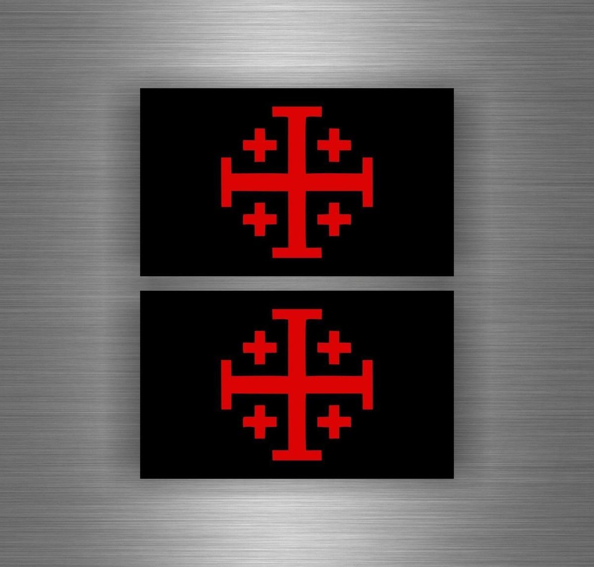 1200x1146 Sticker cross Of Jerusalem Templar Flag Crusades Crusader r2