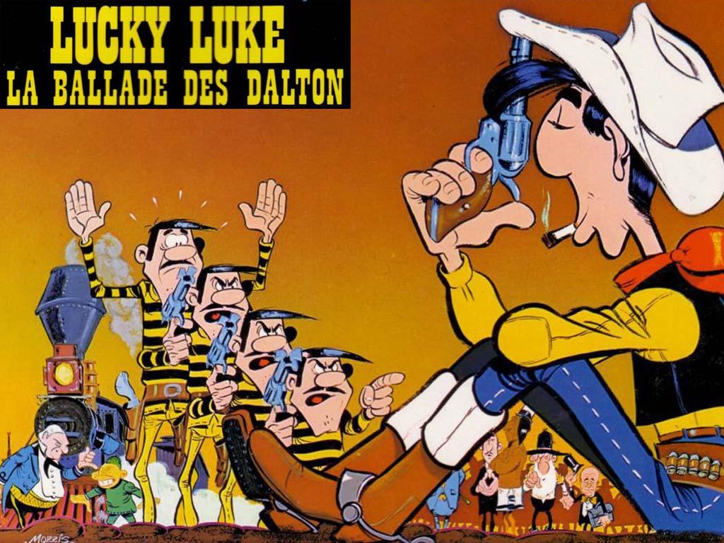 1024x768 My Head's Full of Soap: Lucky Luke Wallpaper