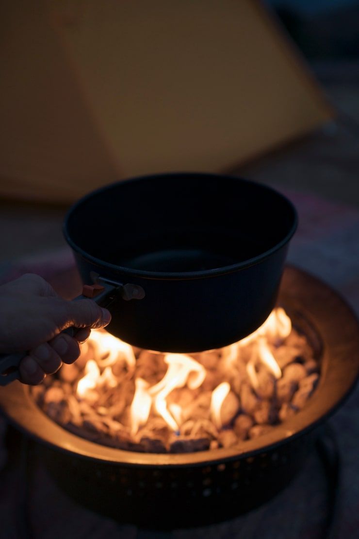 740x1109 Campfire wallpaper Image