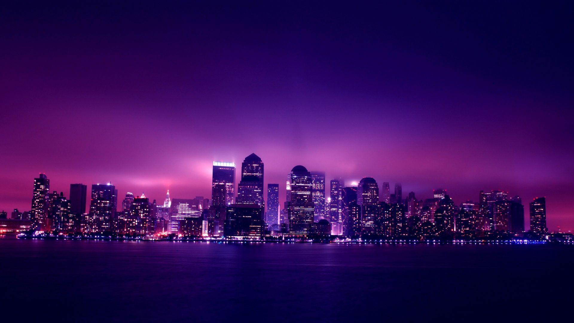 Purple Tokyo City Wallpapers - Top Free Purple Tokyo City Backgrounds ...