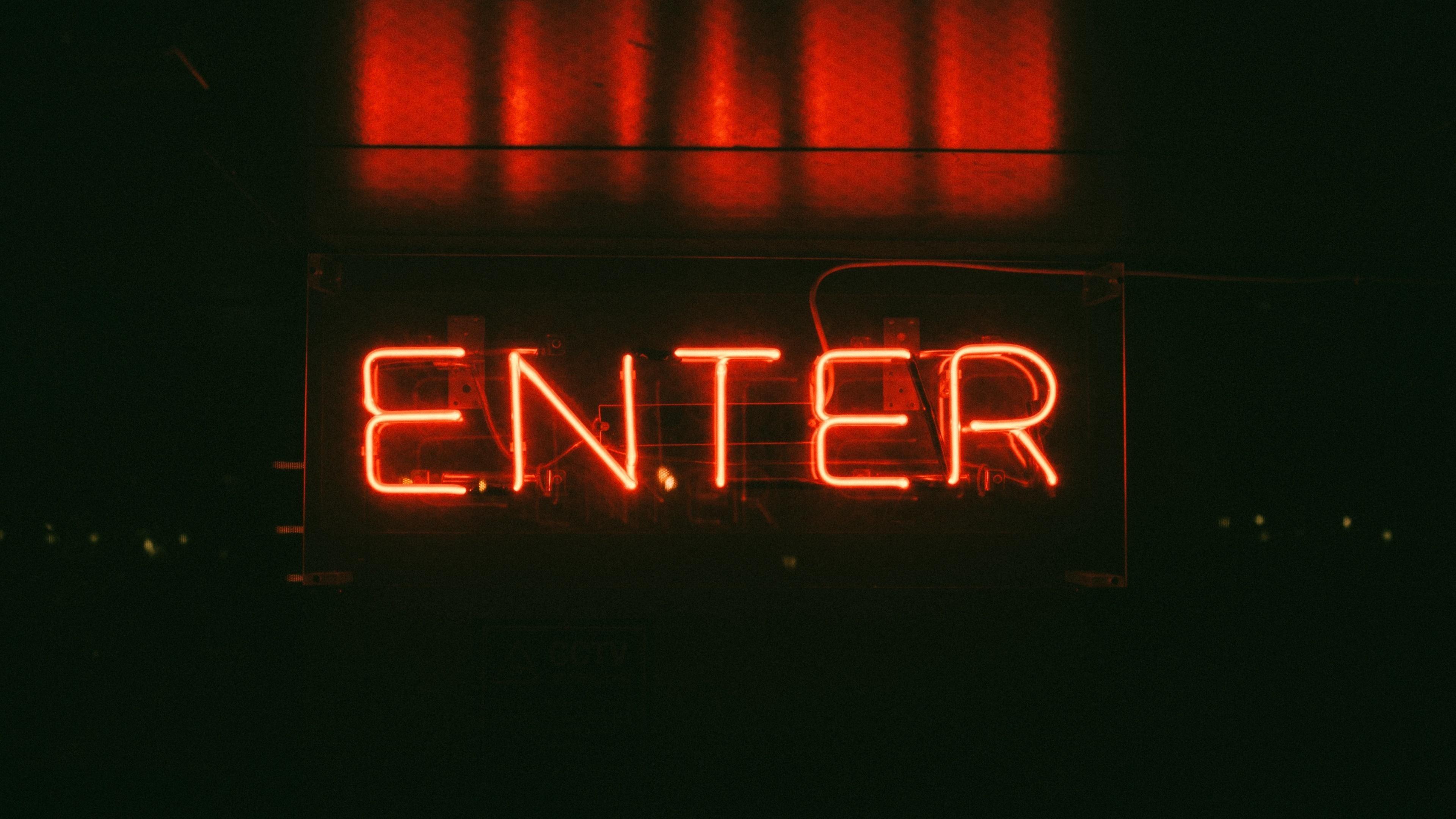 3840x2160 Neon Sign Wallpaper, Picture