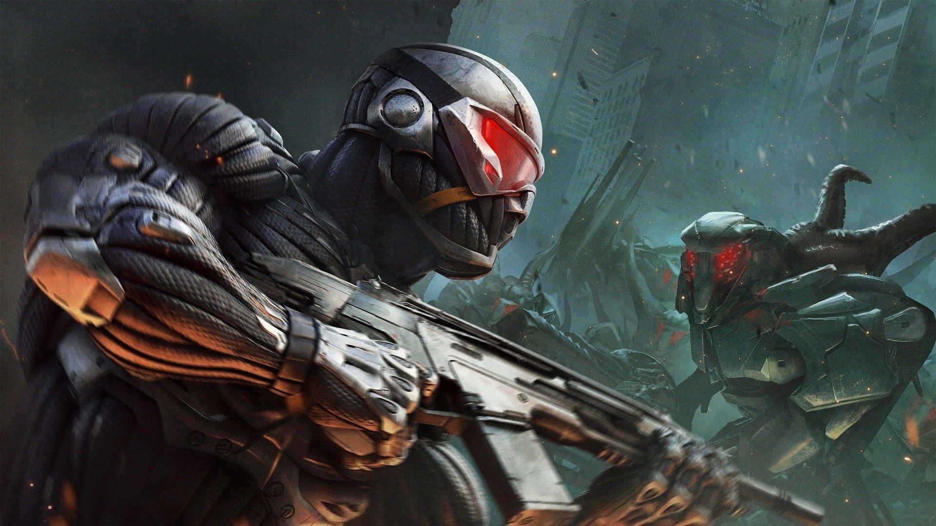 1920x1080 Download crysis prophet gun monster costume city look alcatraz