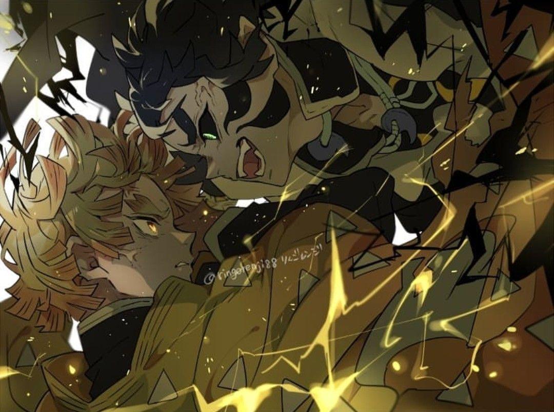 1080x804 Kimetsu No Yaiba Manga Zenitsu Vs Kaigaku