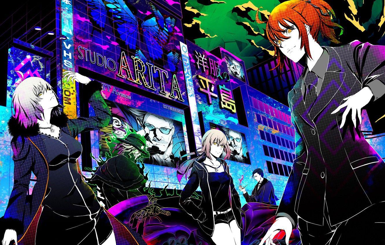 1332x850 Photo Wallpaper Girls, Anime, Art, Guys, Characters, Grand