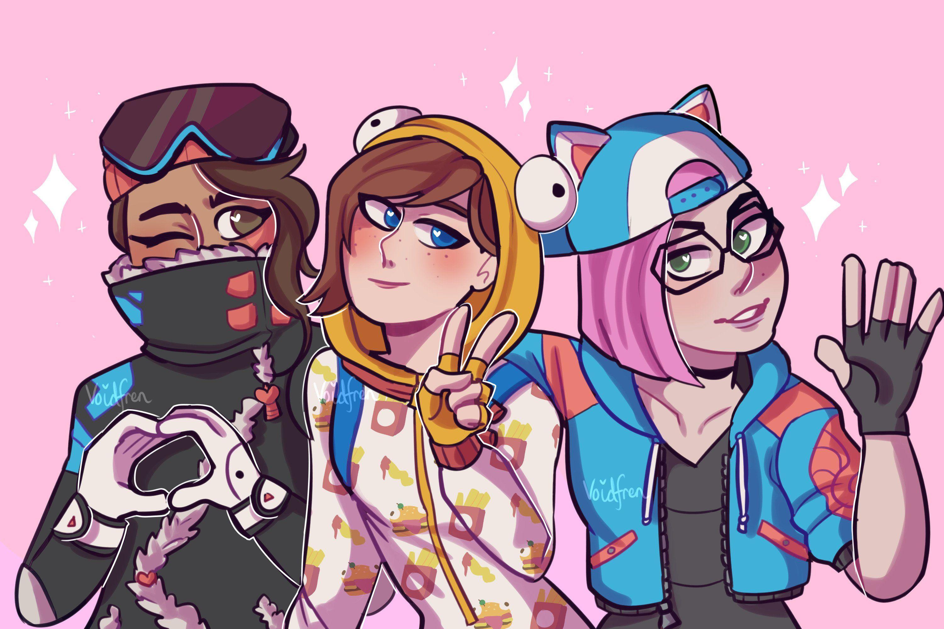 3000x2000 Free download Fortnite Season 7 Cute Girls Drawing by Rosechaii 4439 [3000x2000] for your Desktop, Mobile & Tablet. Explore Onesie Fortnite Wallpaper. Onesie Fortnite Wallpaper, Fortnite Wallpaper, Fortnite Wallpaper