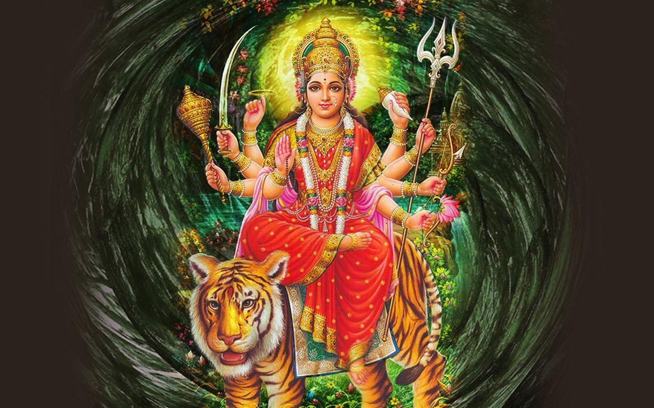 1280x800 Goddess Durga HD Wallpaper