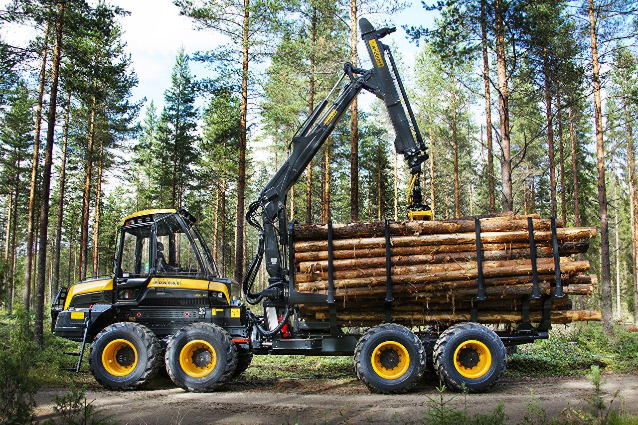 1280x853 Desktop Wallpaper Forwarder 2014 17 Ponsse Elk Wood Log Forest