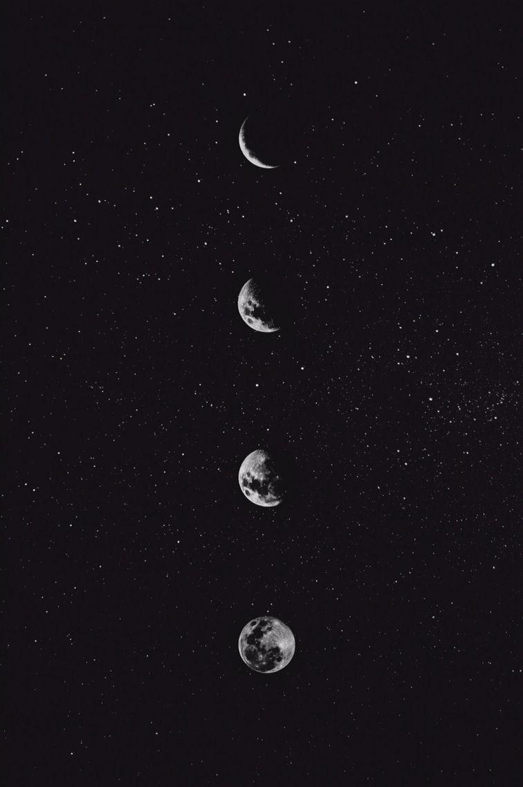 Hình nền thẩm mỹ mặt trăng 756x1136