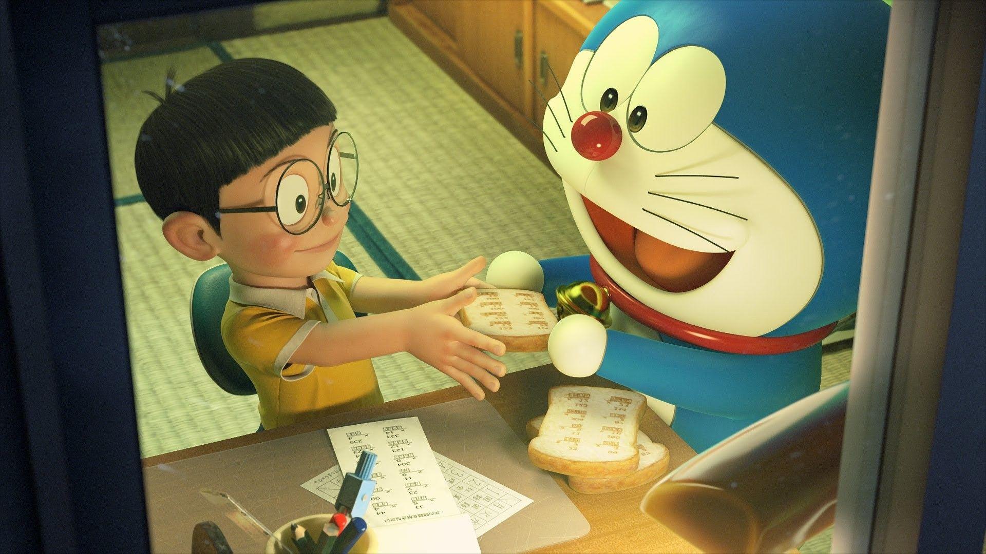 Nobita Nobi Doraemon Shizuka Minamoto Takeshi Goda Suneo Honekawa In Sky  Background HD Cartoon Wallpapers | HD Wallpapers | ID #81164