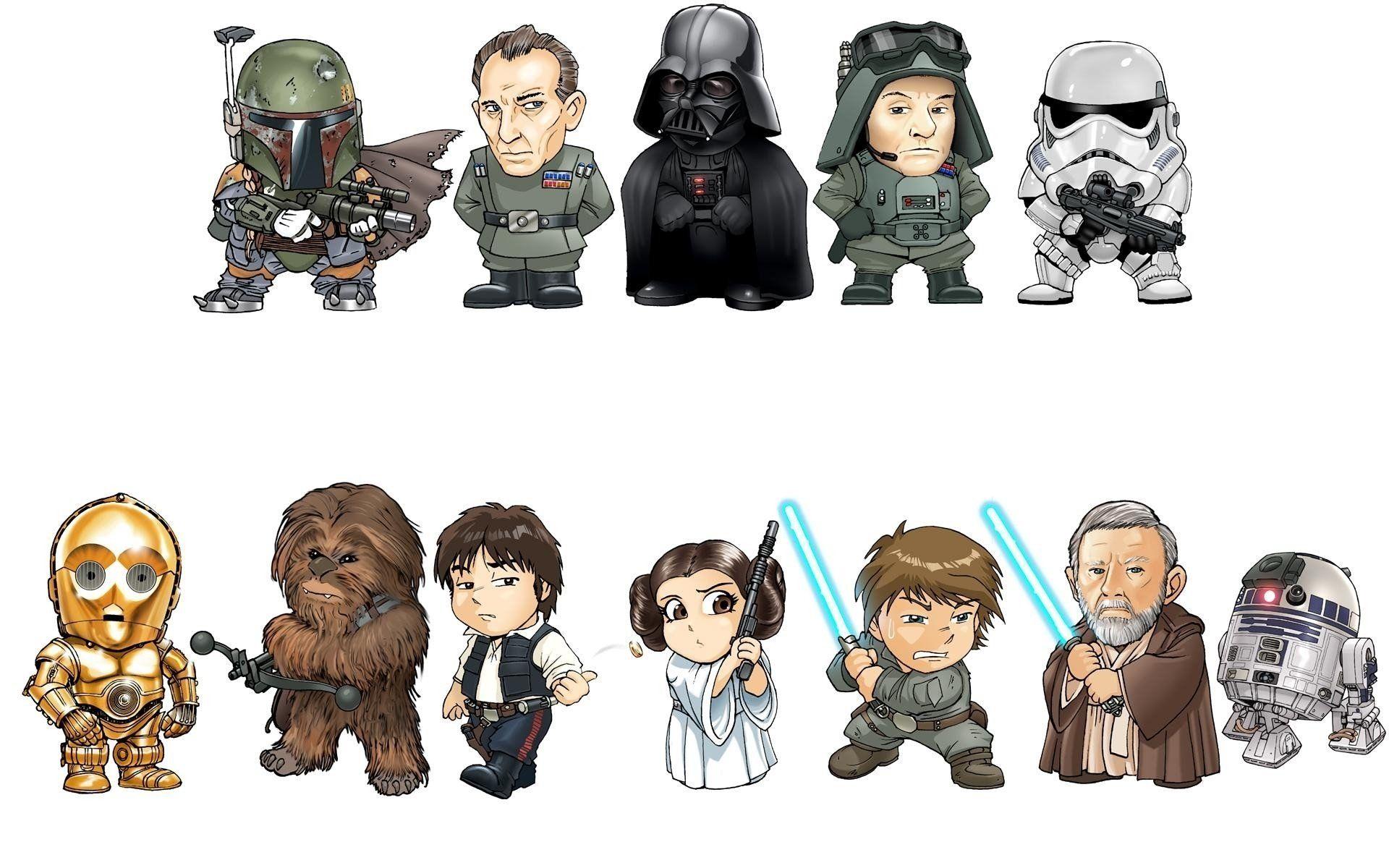1920x1200 Star Wars Character Bobble Heads HD Wallpaper. Background Image