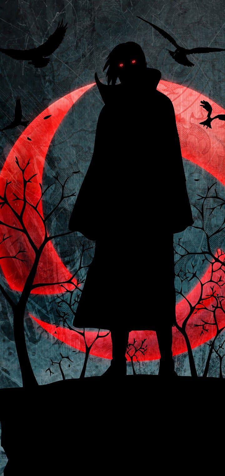 720x1520 Itachi Uchiha Sharingan 4K Wallpaper