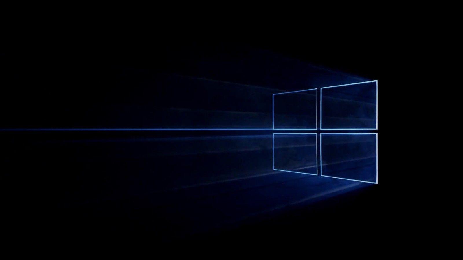 1600x900 Black Windows Logo