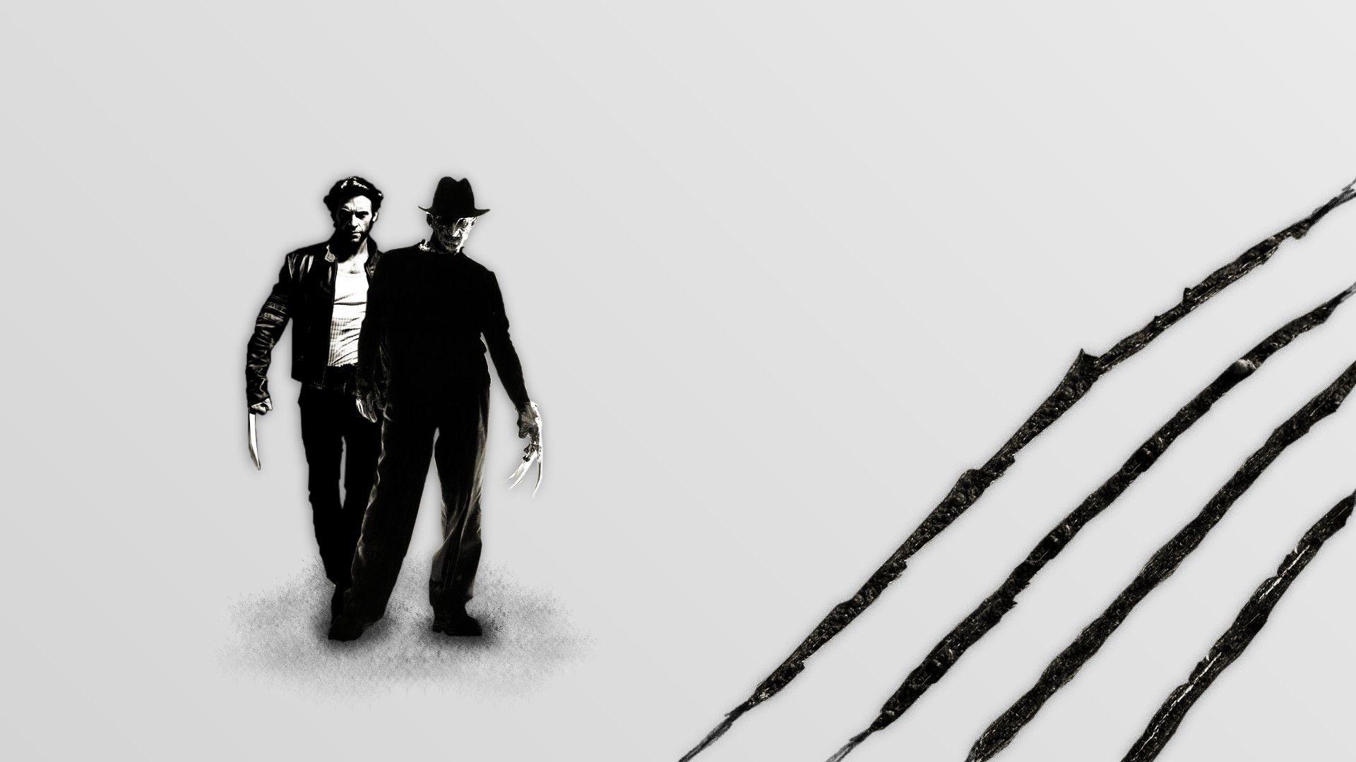 1920x1080 movies wolverine freddy krueger wallpaper and background