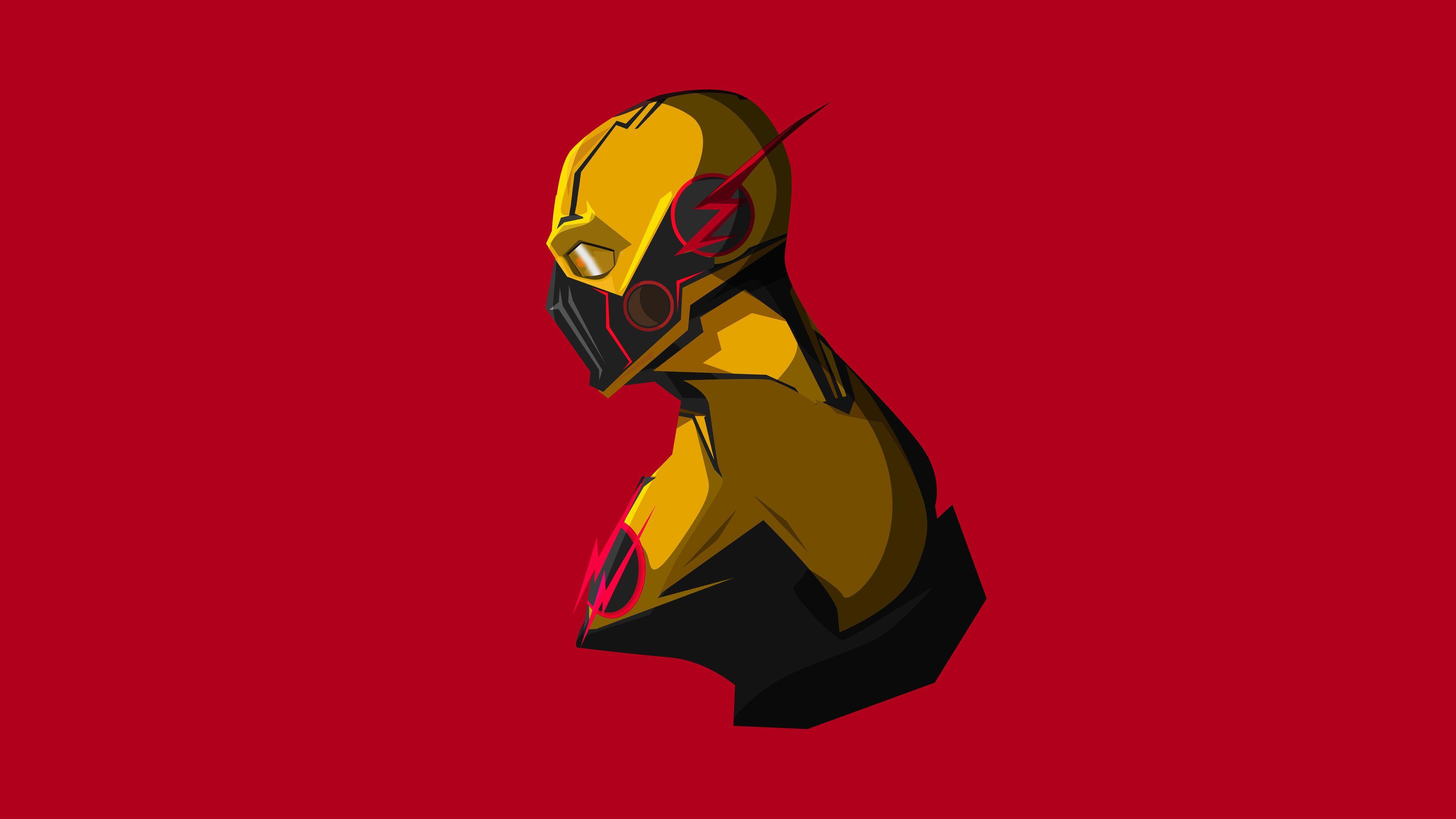 3840x2160 Wallpaper 4k Reverse Flash Minimalism 4K 4k Wallpaper, Artist