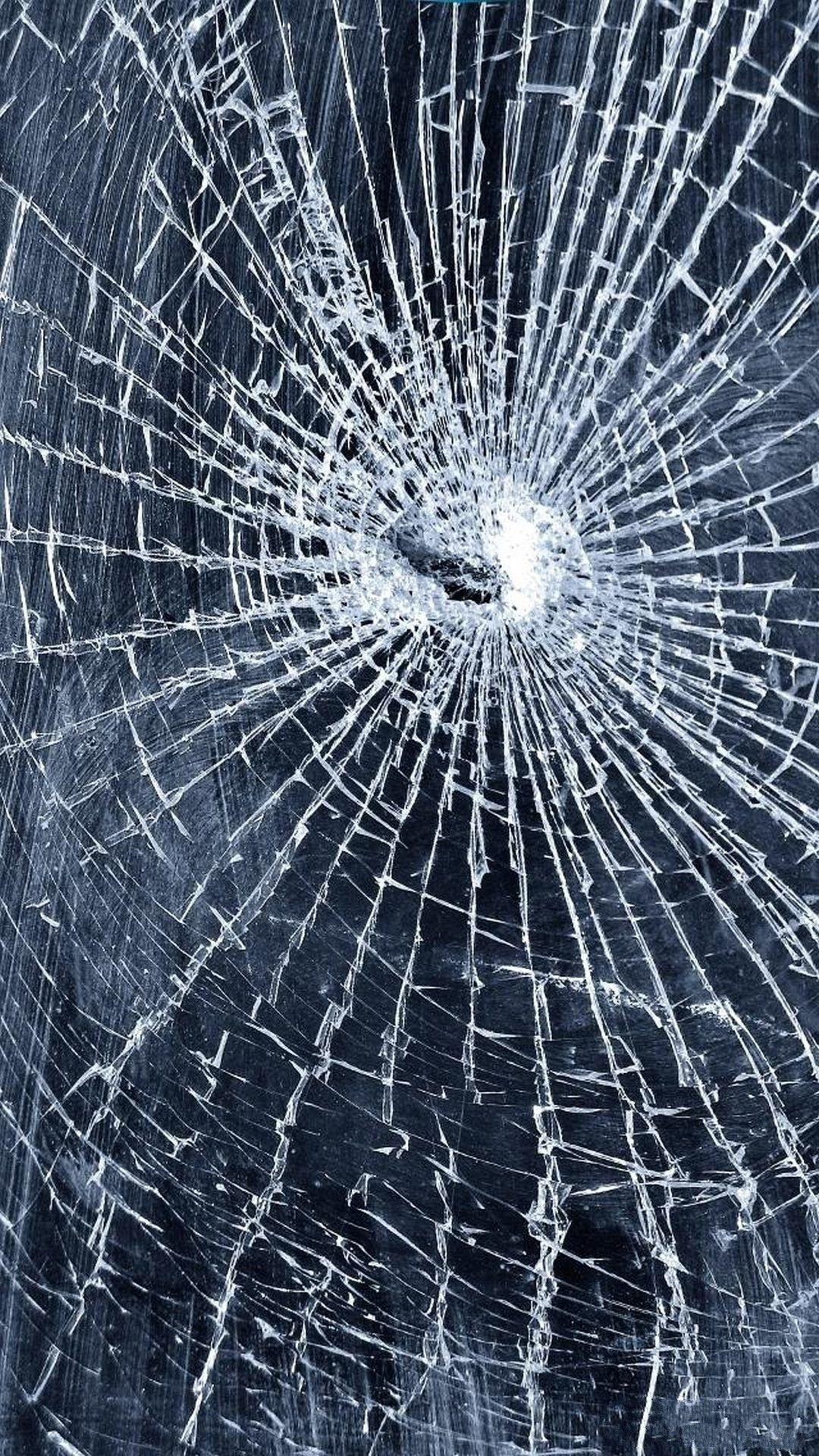 1080x1920 3D Cracked Screen Wallpaper