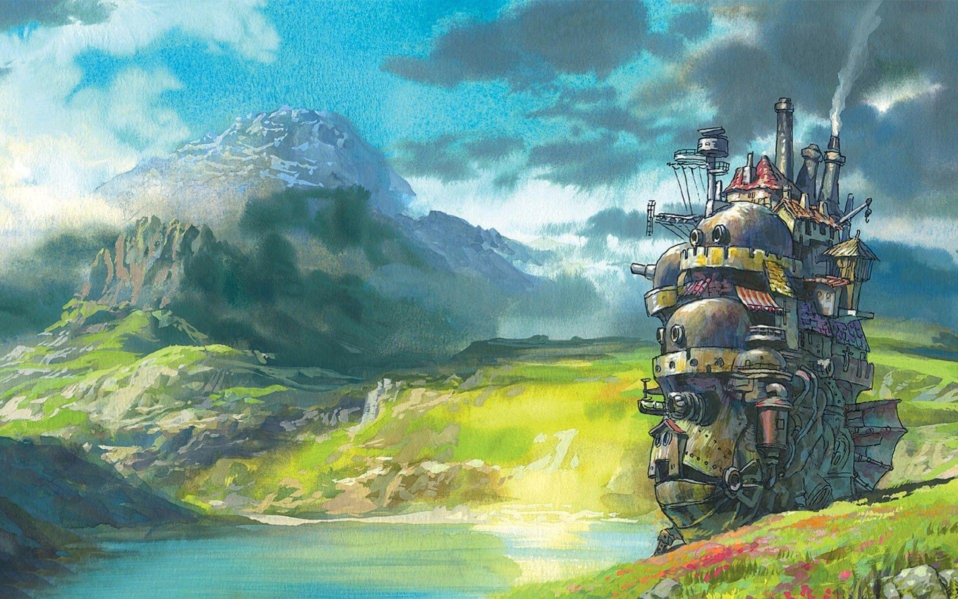 1920x1200 Howls Moving Castle Wallpaper. Moving Wallpaper, Steampunk Moving Wallpaper and Moving Naruto Wallpaper