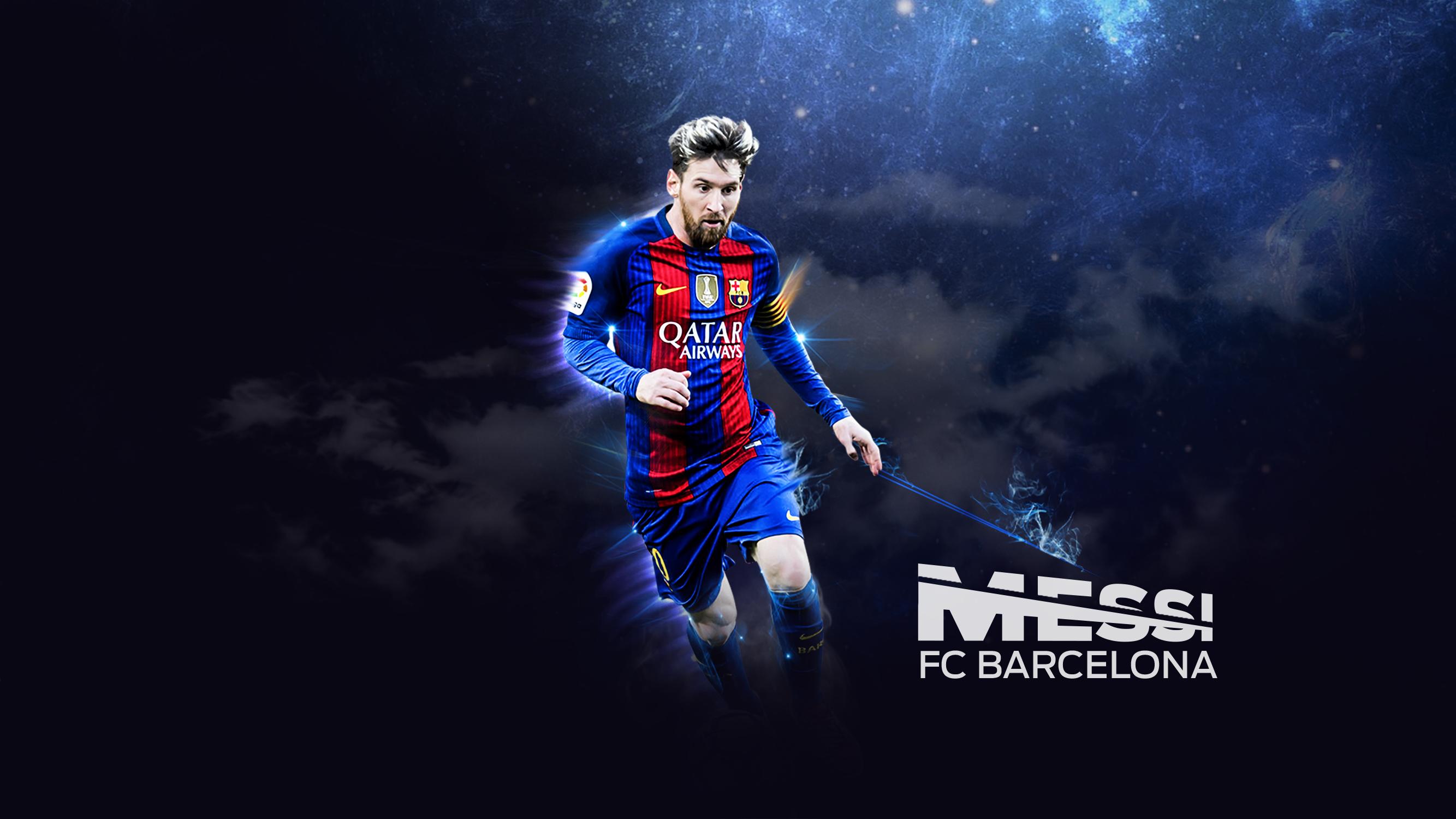 2667x1500 Lionel Messi FC Barcelona Footballer Wallpaper