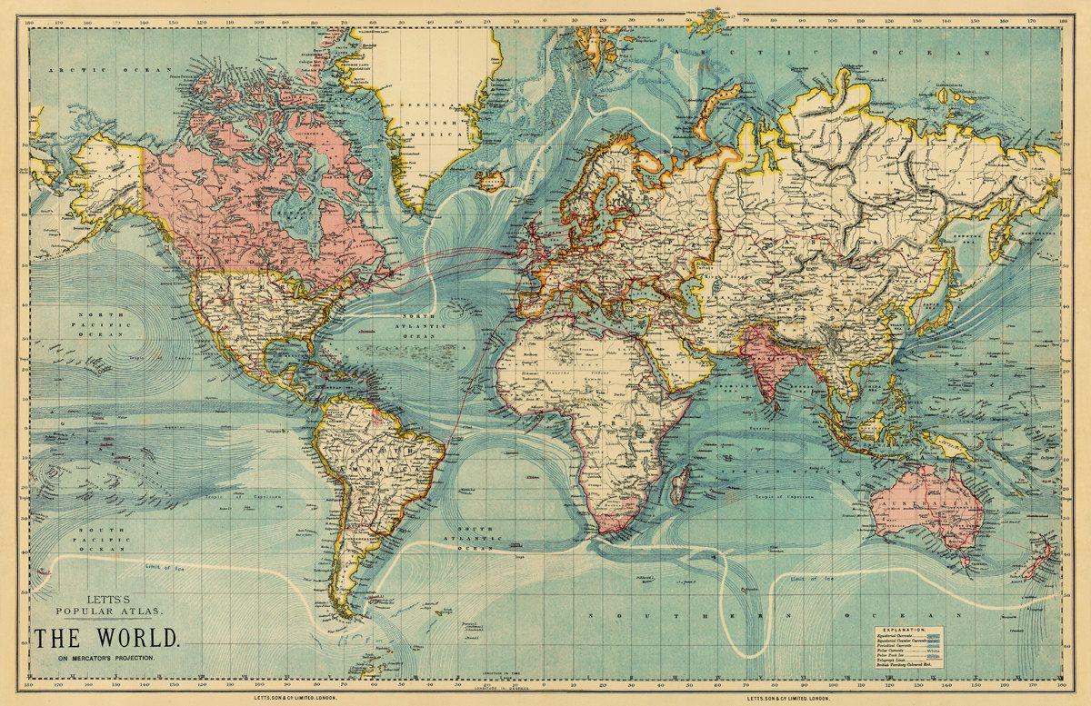 Antique World Map Wallpapers - Top Hình Ảnh Đẹp