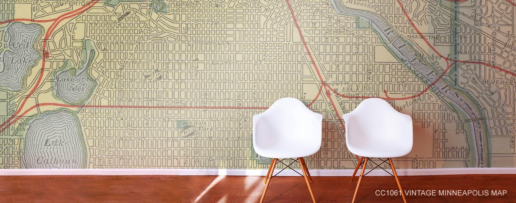 1700x670 Antique & Vintage Map Wall Murals And Antique & Vintage Map Wallpaper