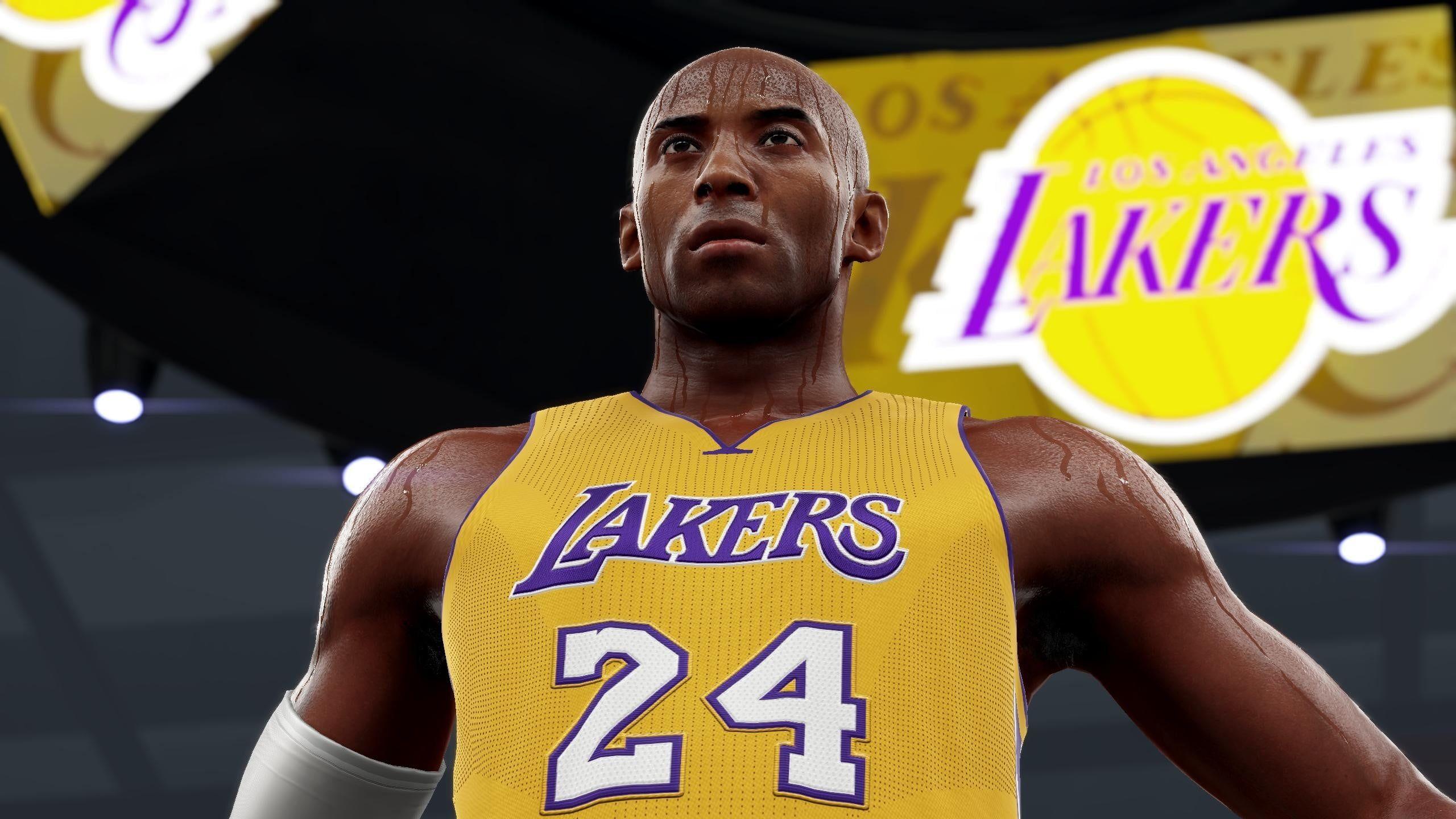 2560x1440 Los Angeles Lakers Kobe Bryant HD wallpaper