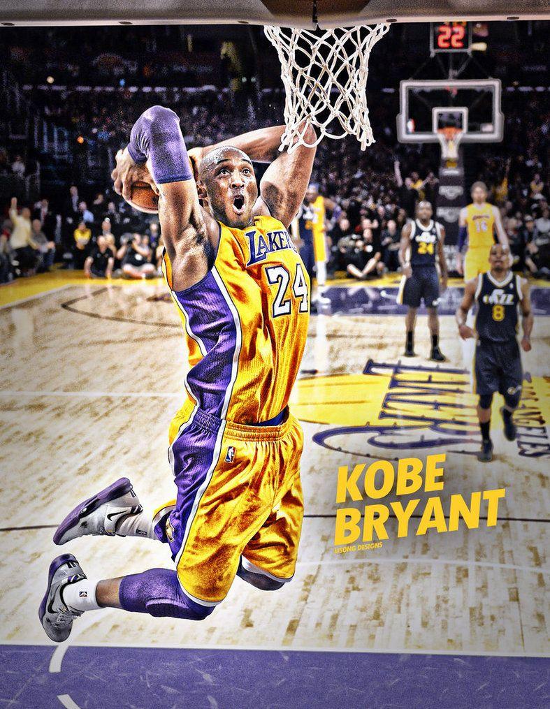 787x1015 Free download Kobe Bryant Poster Dunk
