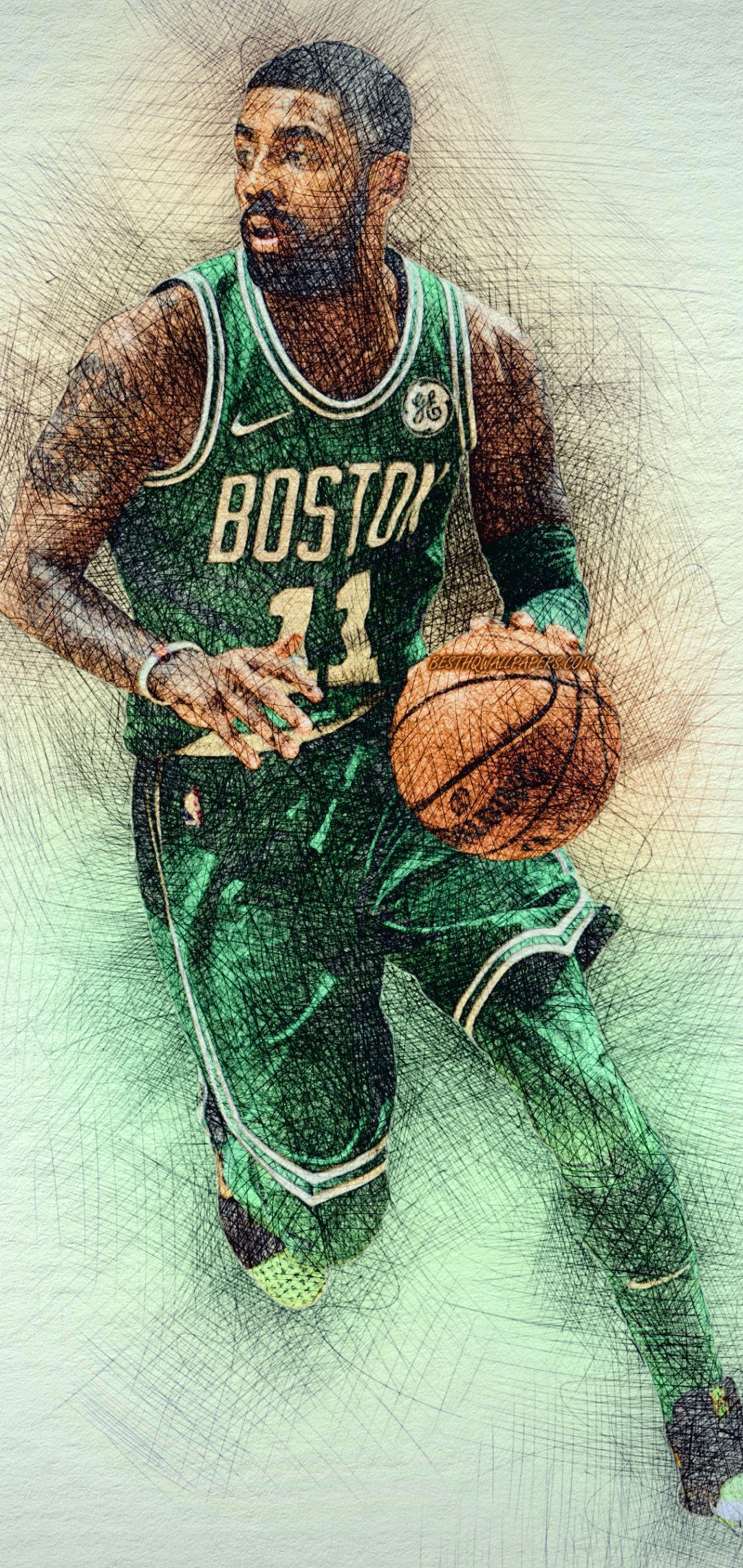 1080x2280 Boston Celtics Kyrie Irving, Download Wallpaper