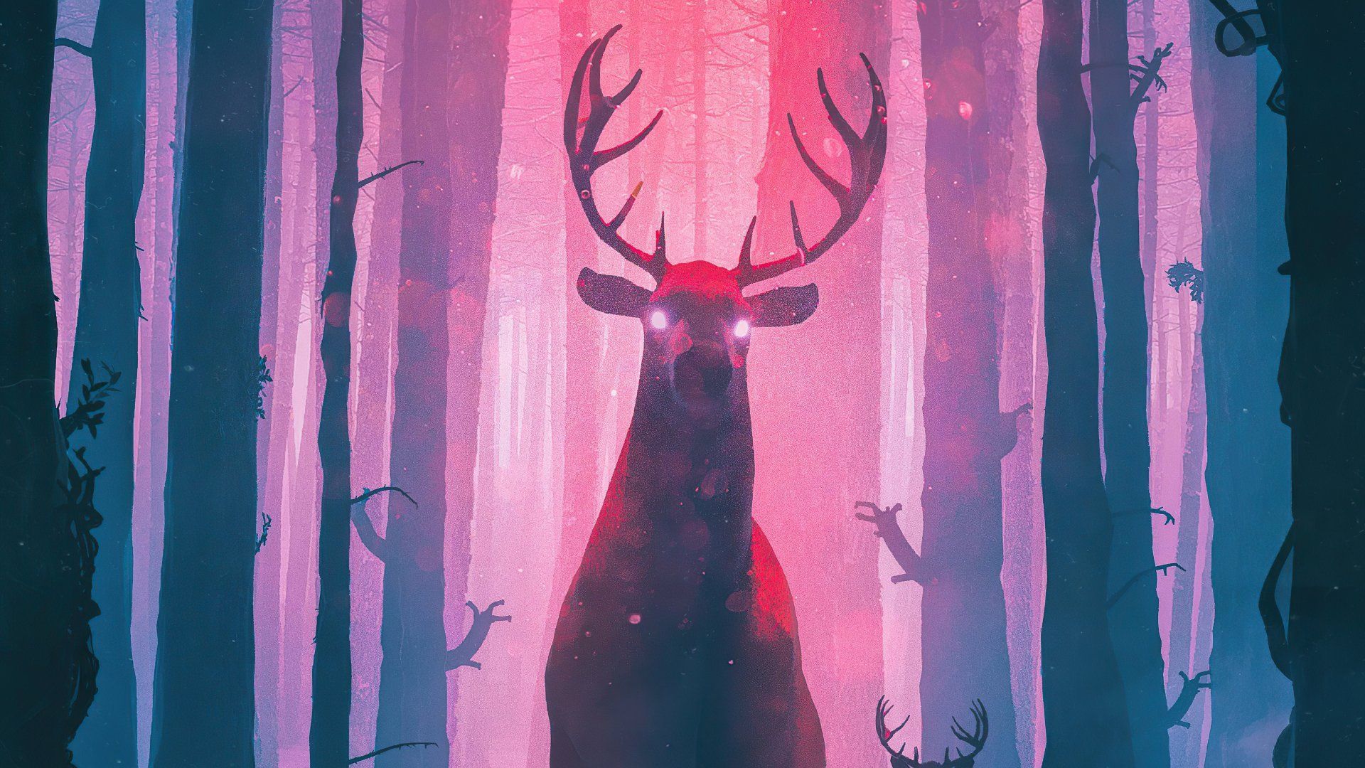 1920x1080 Enchanted Forest Stag