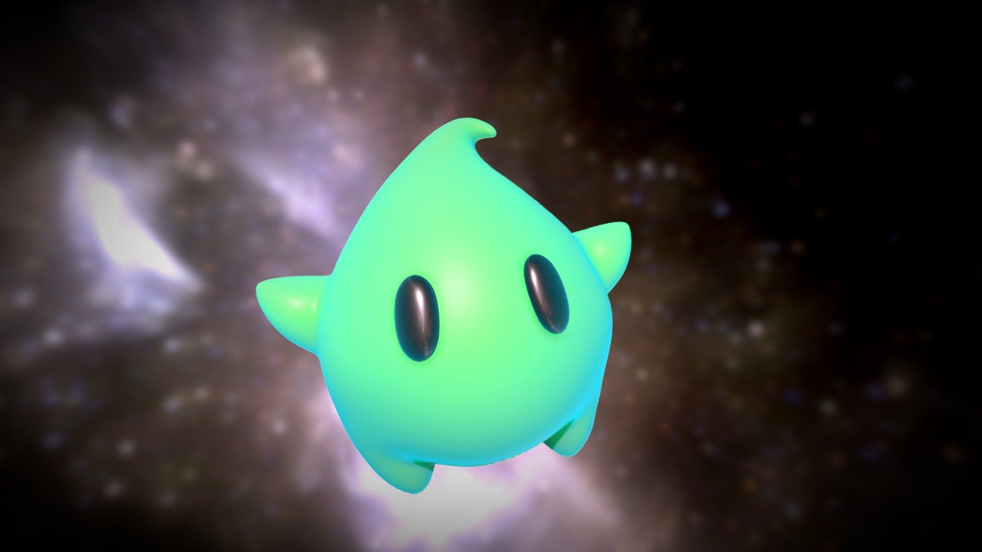 1920x1080 Luma Mario Galaxy Fan Art Free 3D model by Caio Stange [d40d0bf]