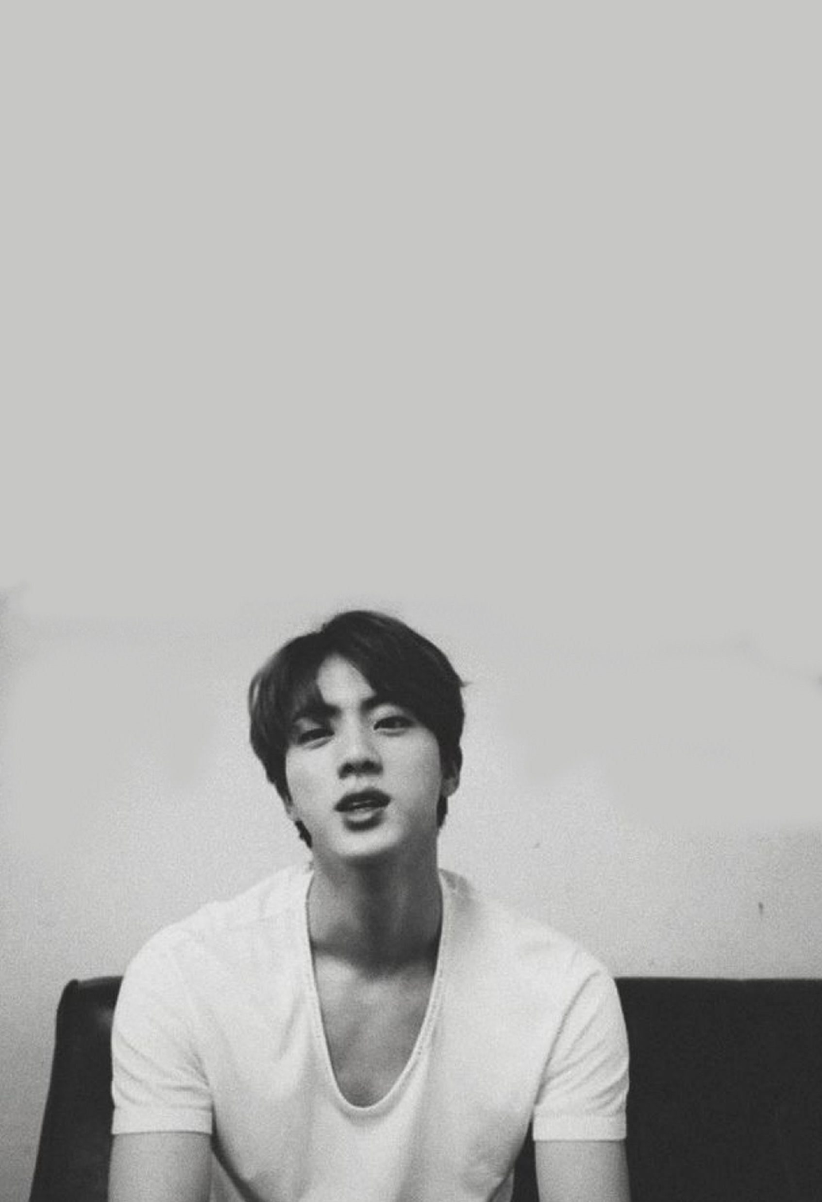 1693x2476 Jimin Black And White Wallpaper