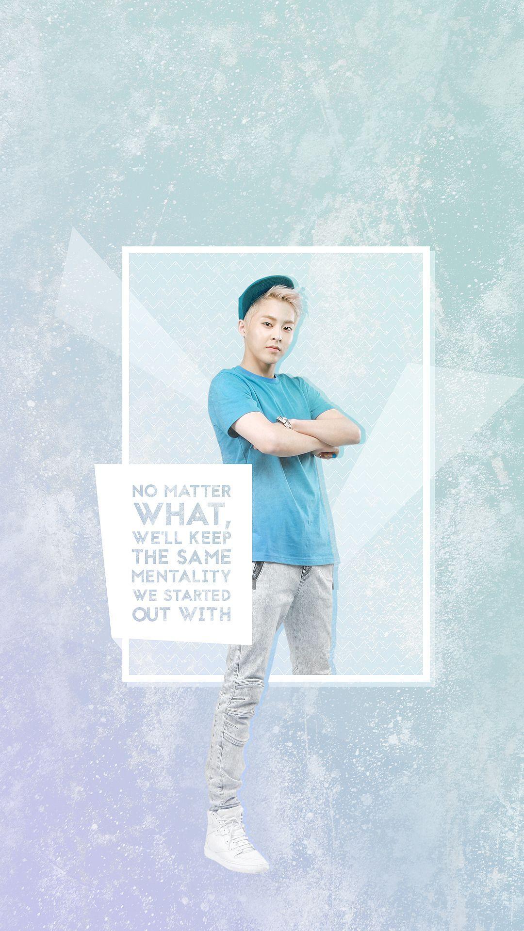 1080x1920 Free download Graphical kpop EXO Xiumin wallpaper for Samsung
