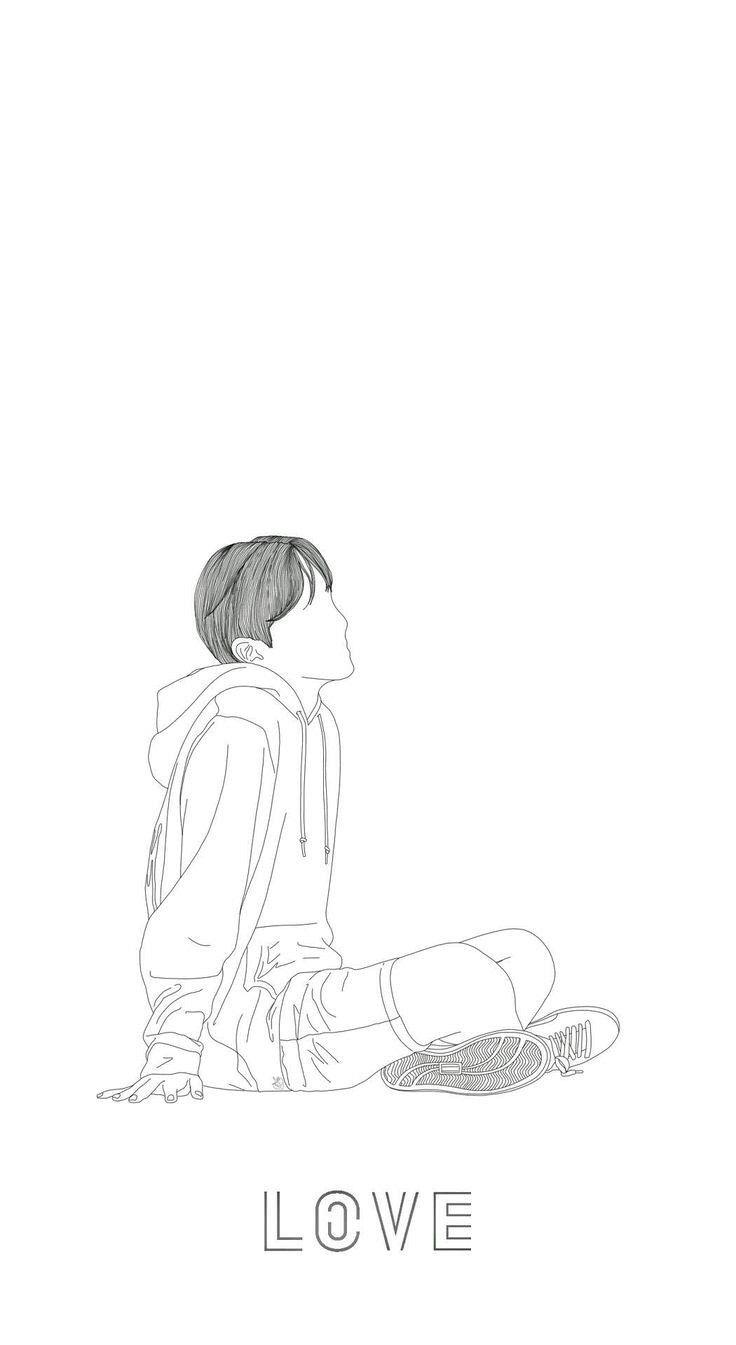 736x1345 Bts Drawing Wallpaper