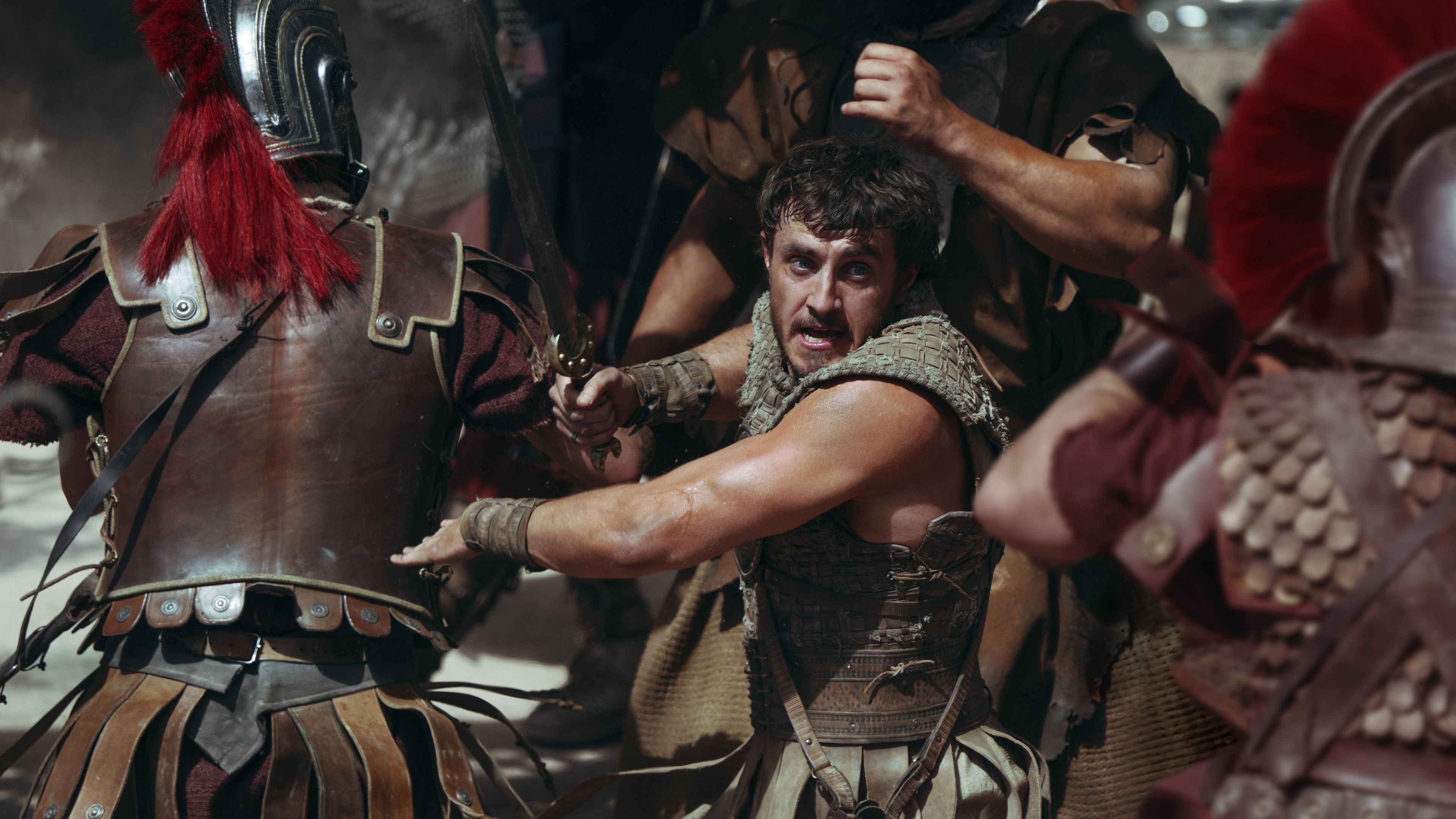 3840x2160 Gladiator II Wallpaper 4K, Paul Mescal, 2024 Movies, 5K