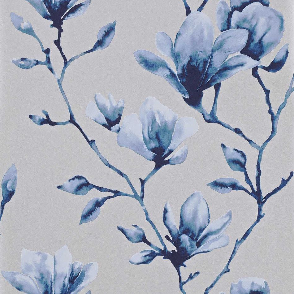 950x950 Lotus Purity Indigo Wallpaper