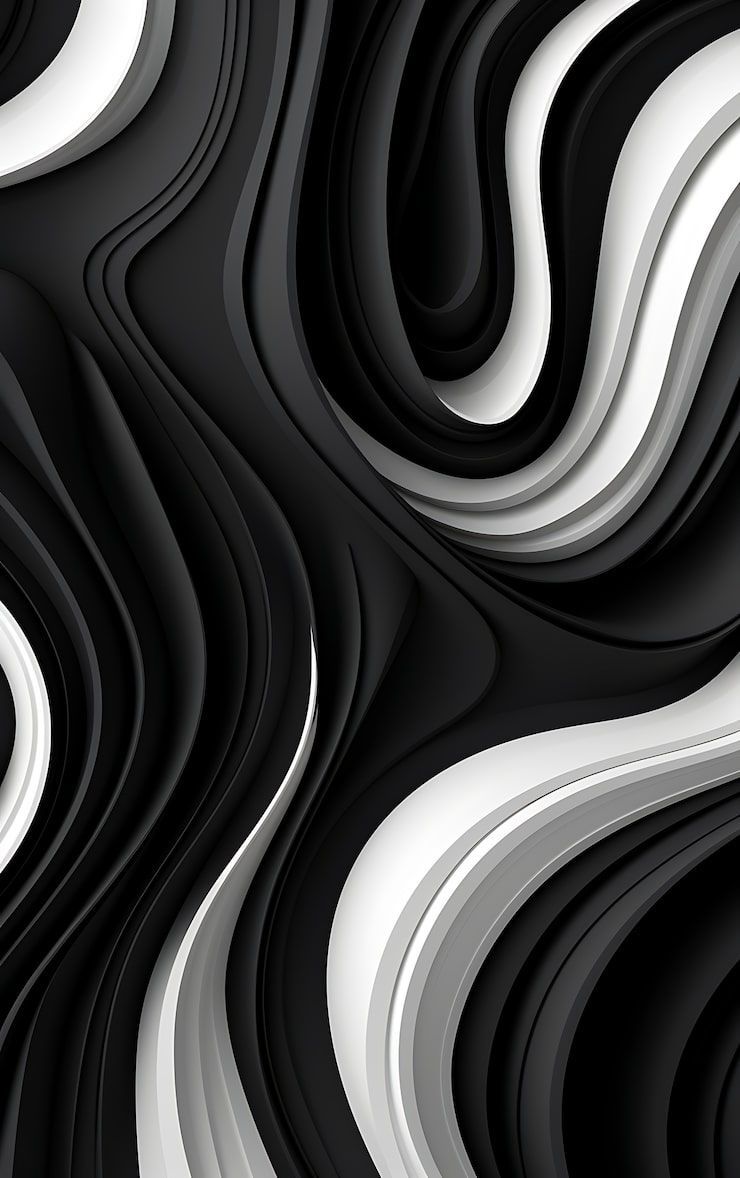 740x1178 Black topographic wallpaper Image